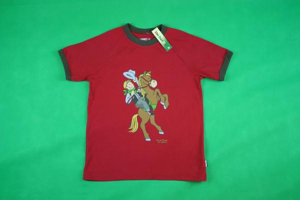 T-Shirt Gr. 140/146 Jako-o rot braun Cowboymotiv