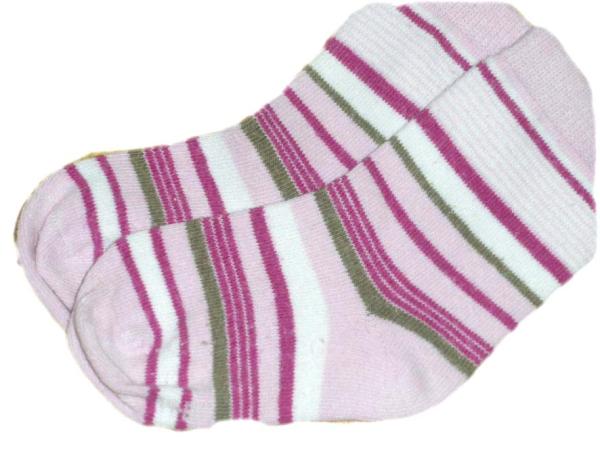 Ringelsocken 12cm Gr. 19-21 rosa