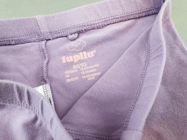 kurze Leggins Gr. 86/92 flieder uni