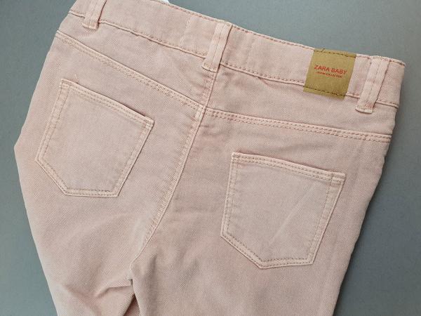 Stretchjeans Gr. 98 Zara altrosa mit Glitzerstreifen