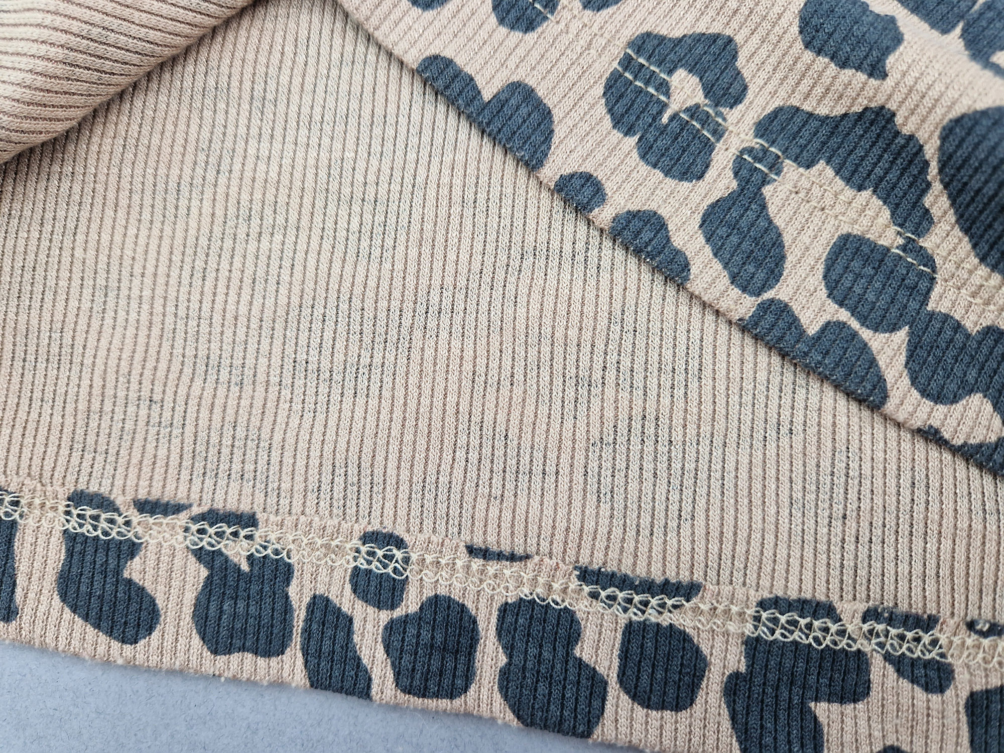 Langarmshirt Gr. 36/38 blue motion braun/grau mit Muster & Glitzer