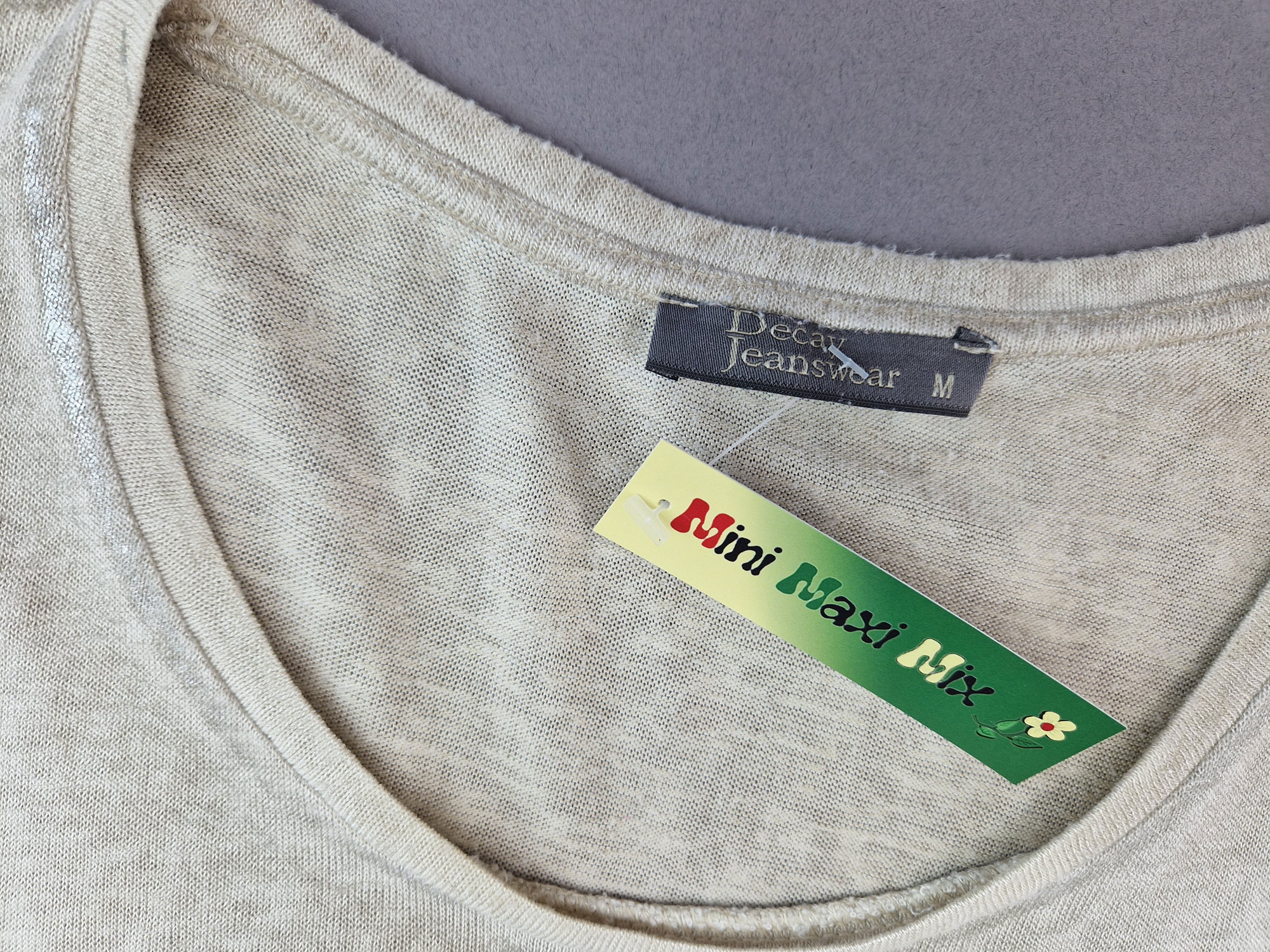 Feinstrickpullover Gr. 36/38 hellbraun – keep calm and love nyc