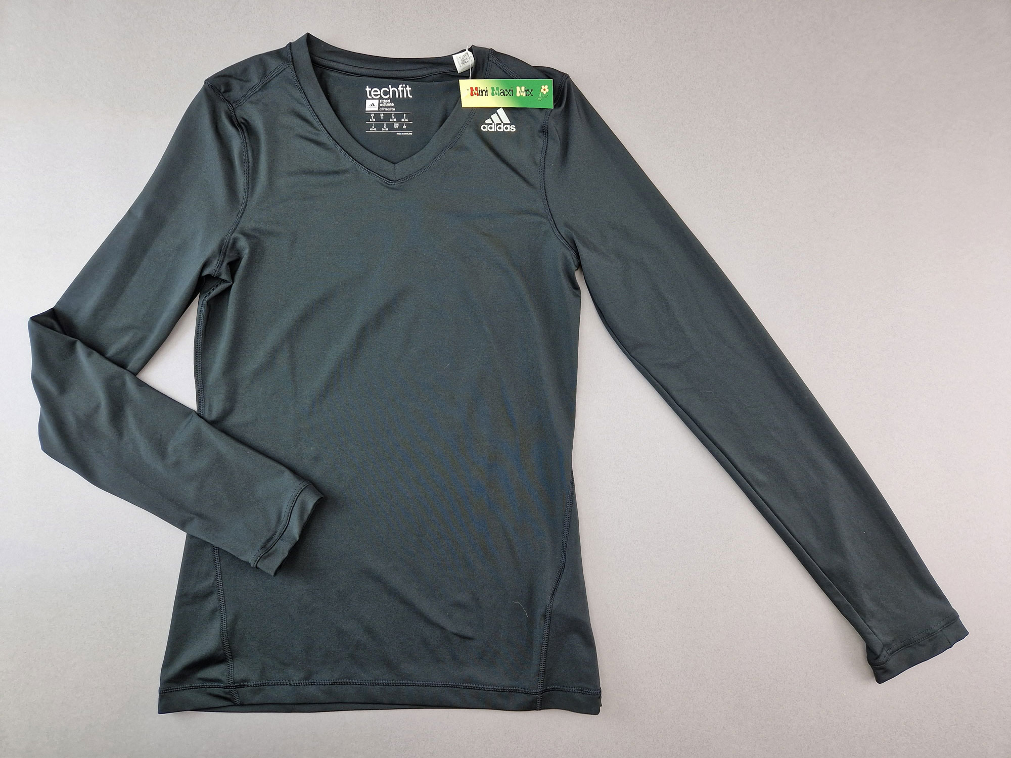 Sportstretchshirt Gr. 36/38 Adidas schwarz langarm