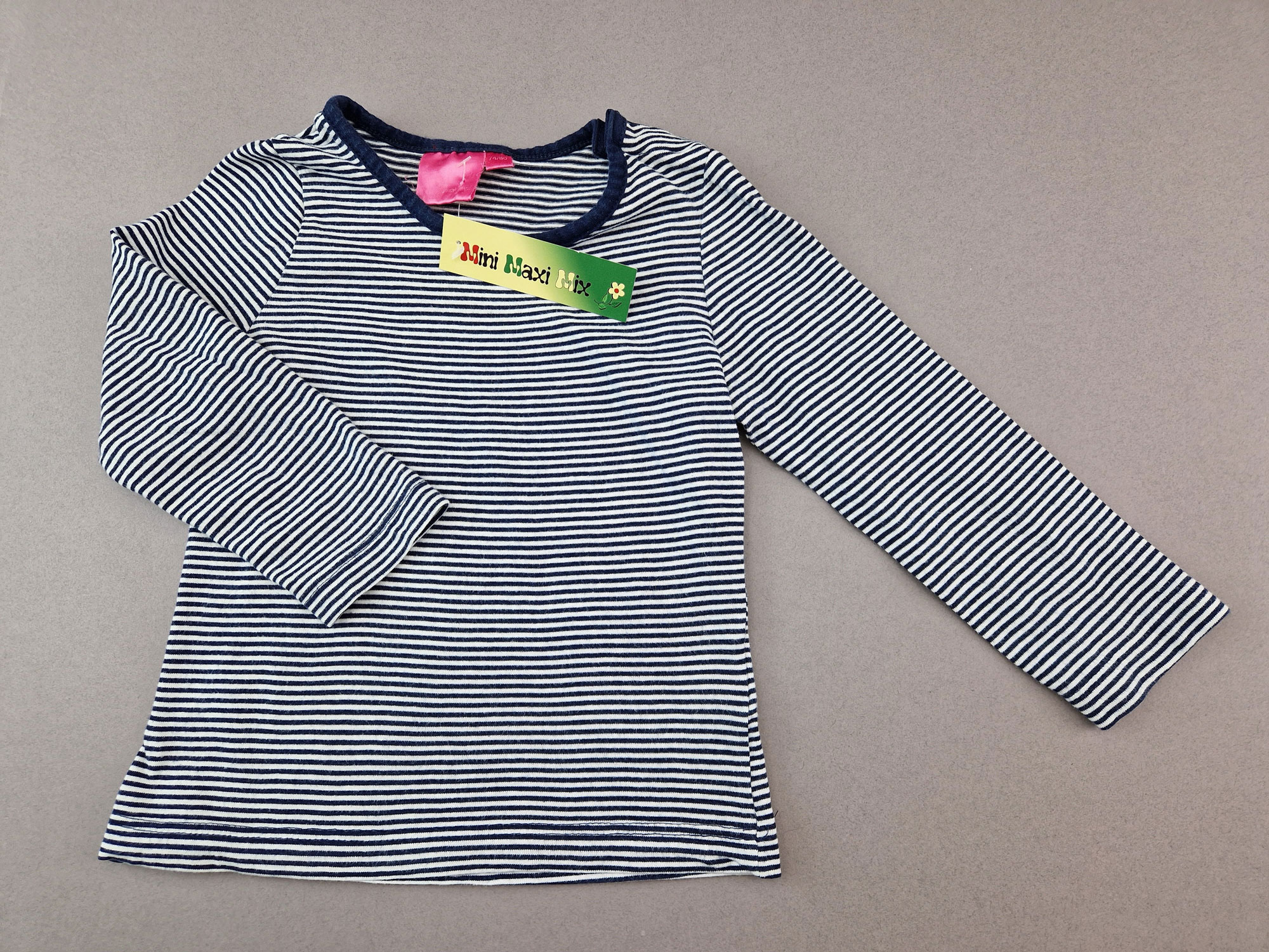 Ringelshirt Gr. 74/80 face to face (Boutique) dunkelblau/weiß langarm