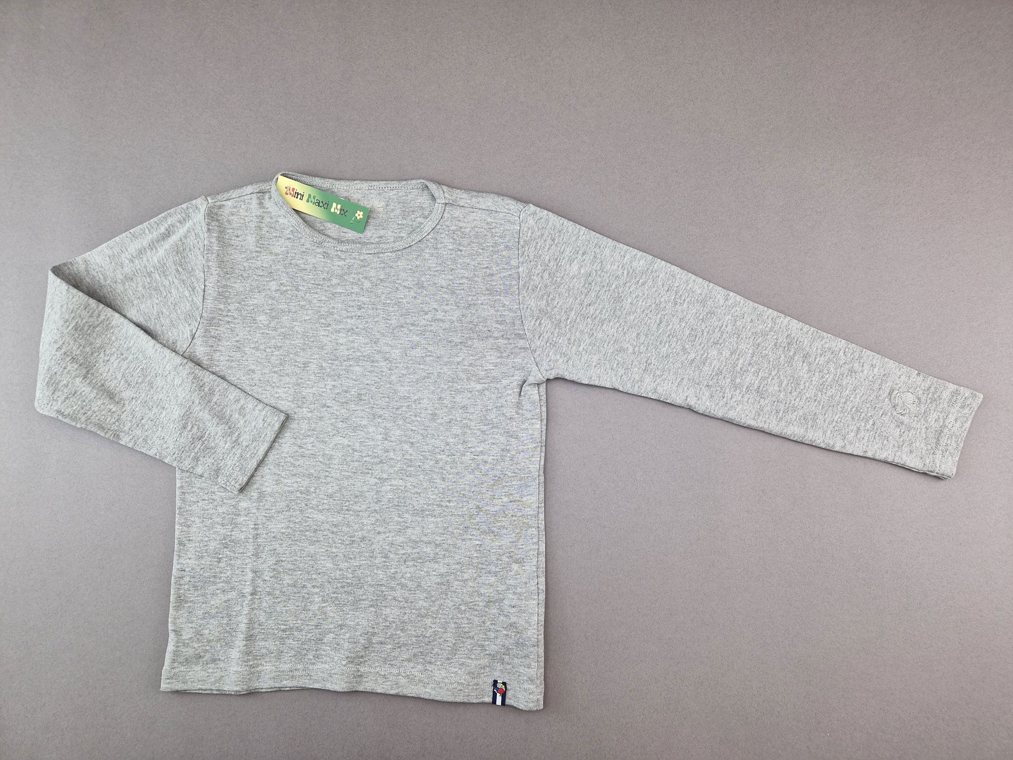 Langarmshirt Gr. 128 Jako-o Basic hellgrau