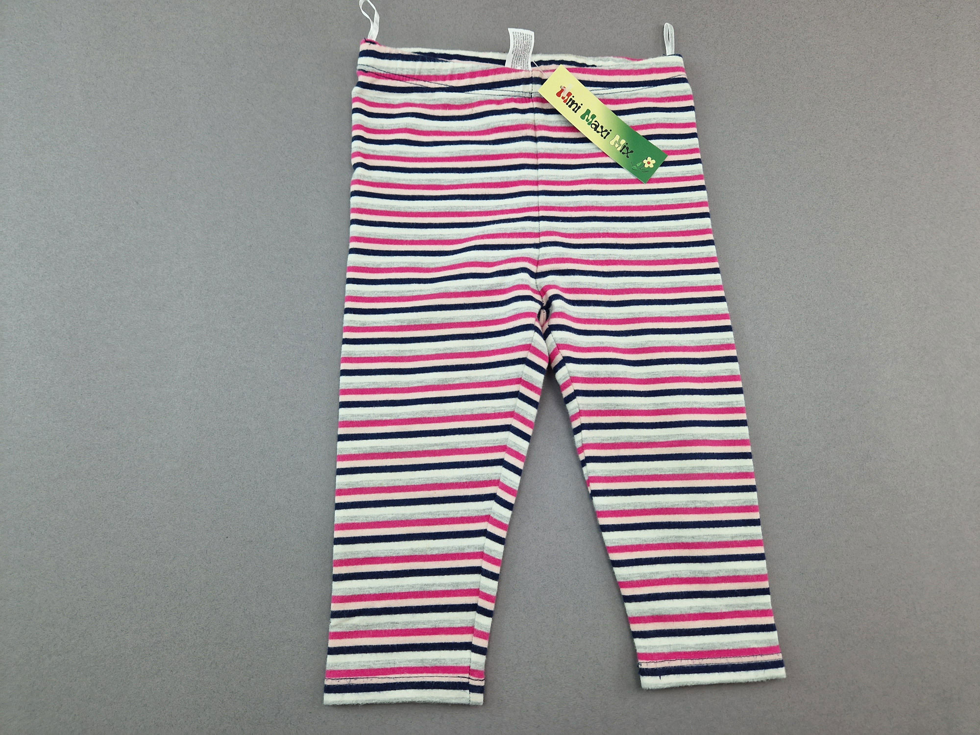 Ringelleggins Gr. 74 babyclub grau/rosa/schwarz