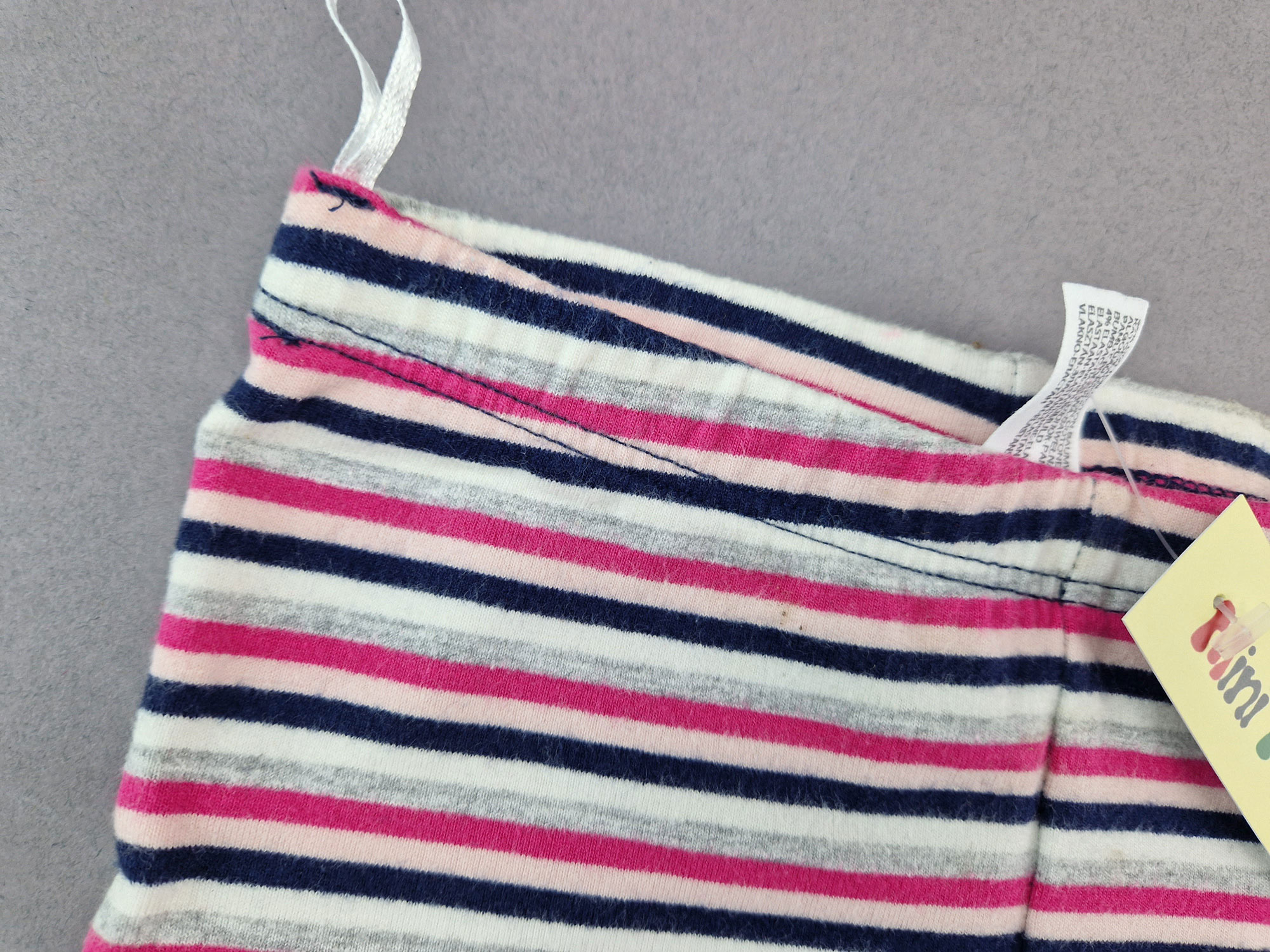 Ringelleggins Gr. 74 babyclub grau/rosa/schwarz