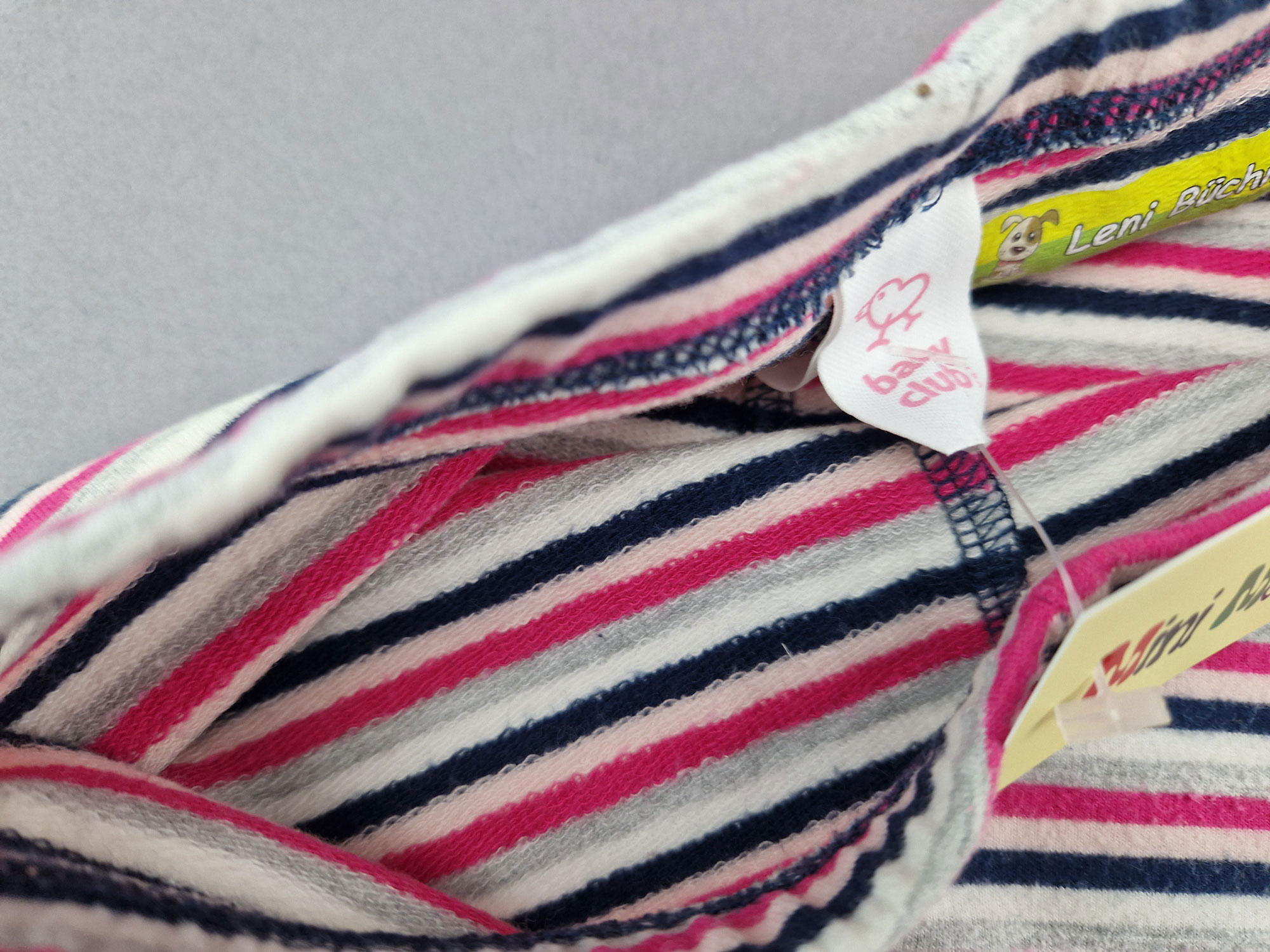 Ringelleggins Gr. 74 babyclub grau/rosa/schwarz