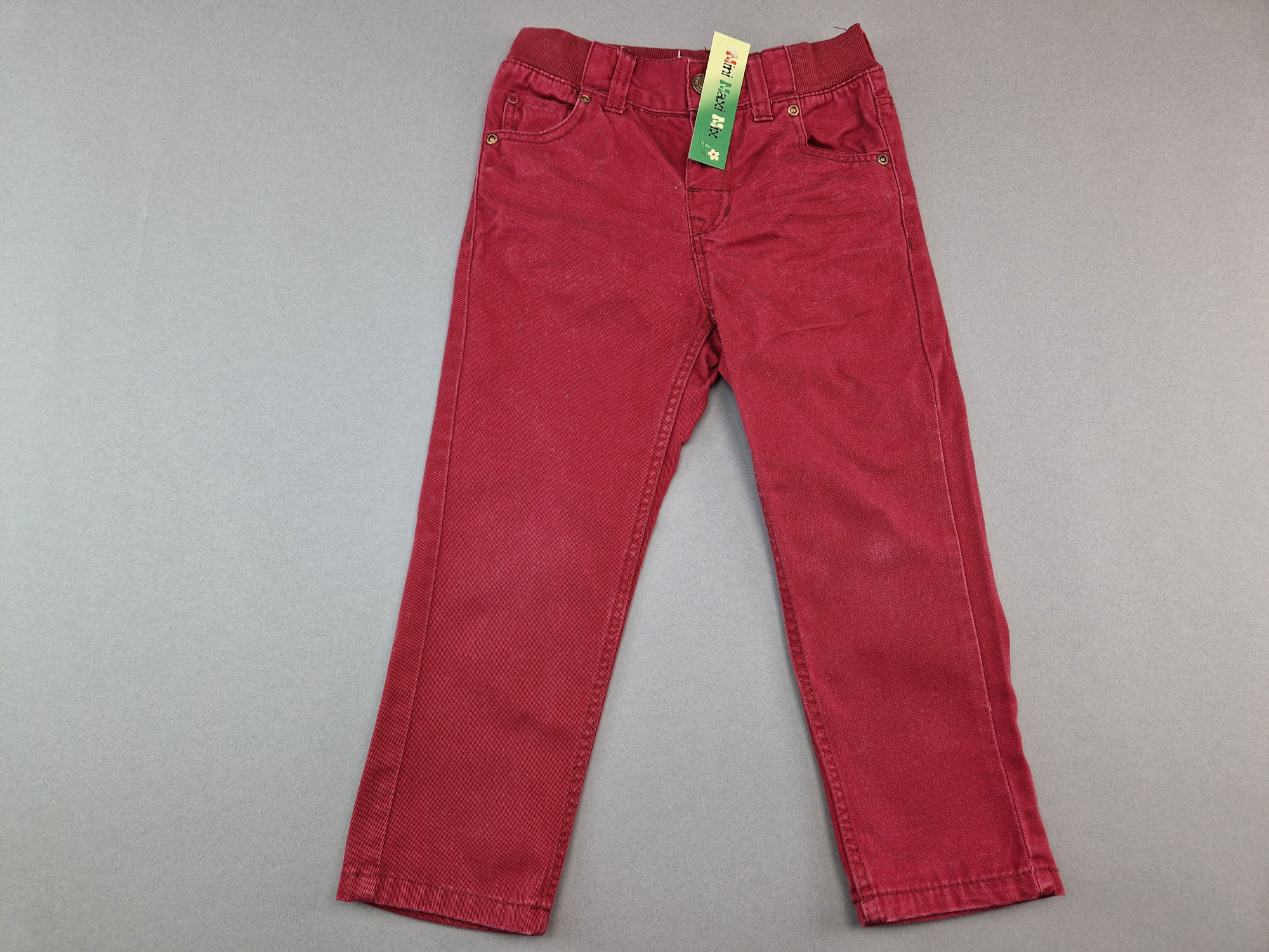 Jeanshose Gr. 92/98 H&M rot Strickbund