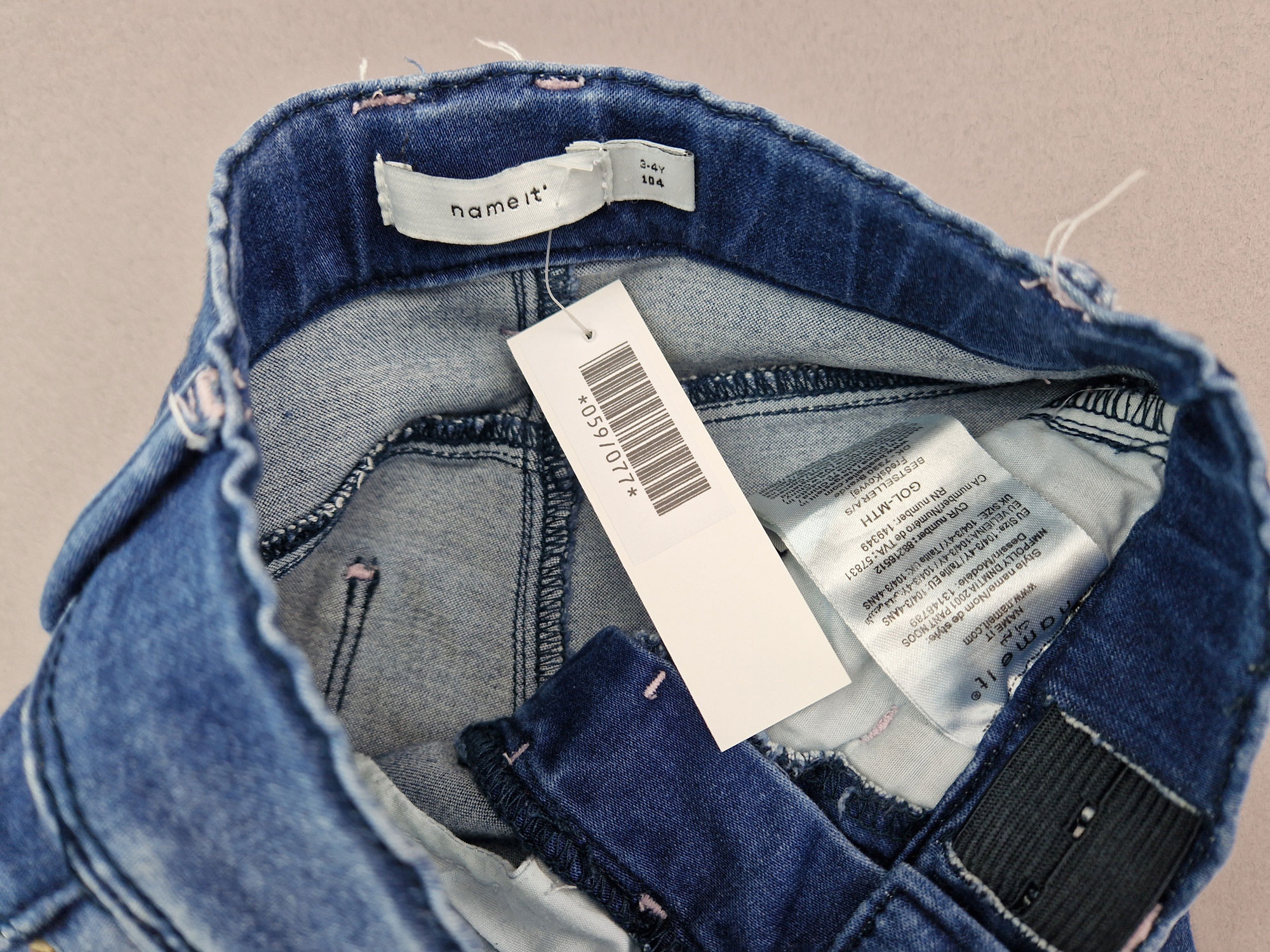 schmale Stretchjeans Gr. 104 name it dunkelblau lang