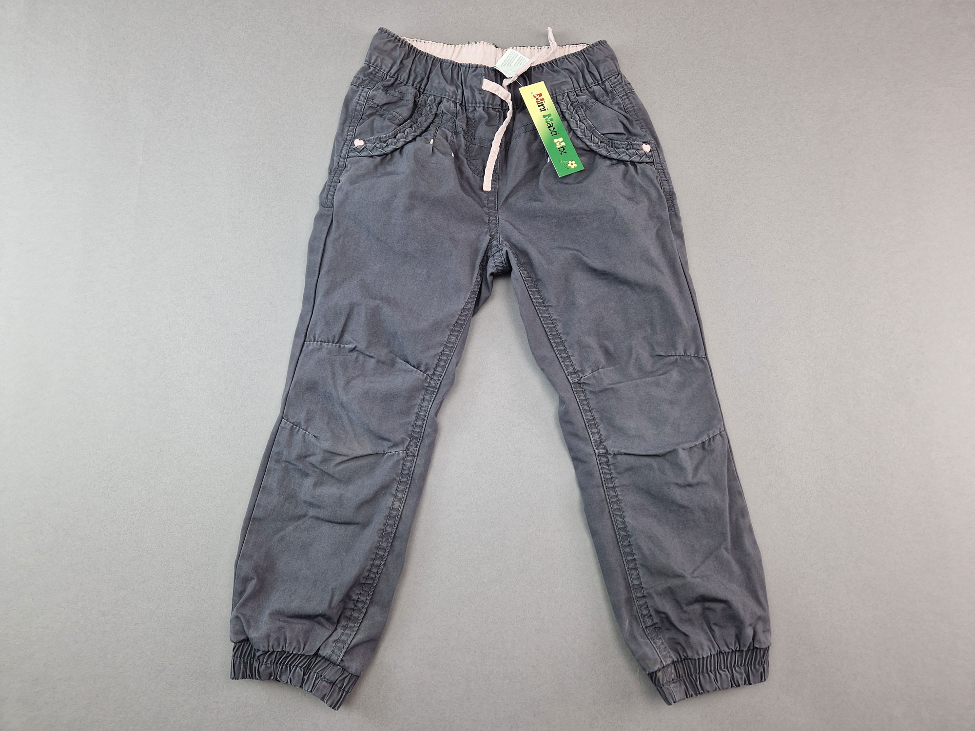 Thermomhose Gr. 98/104 Palomino dunkelgrau/rosa