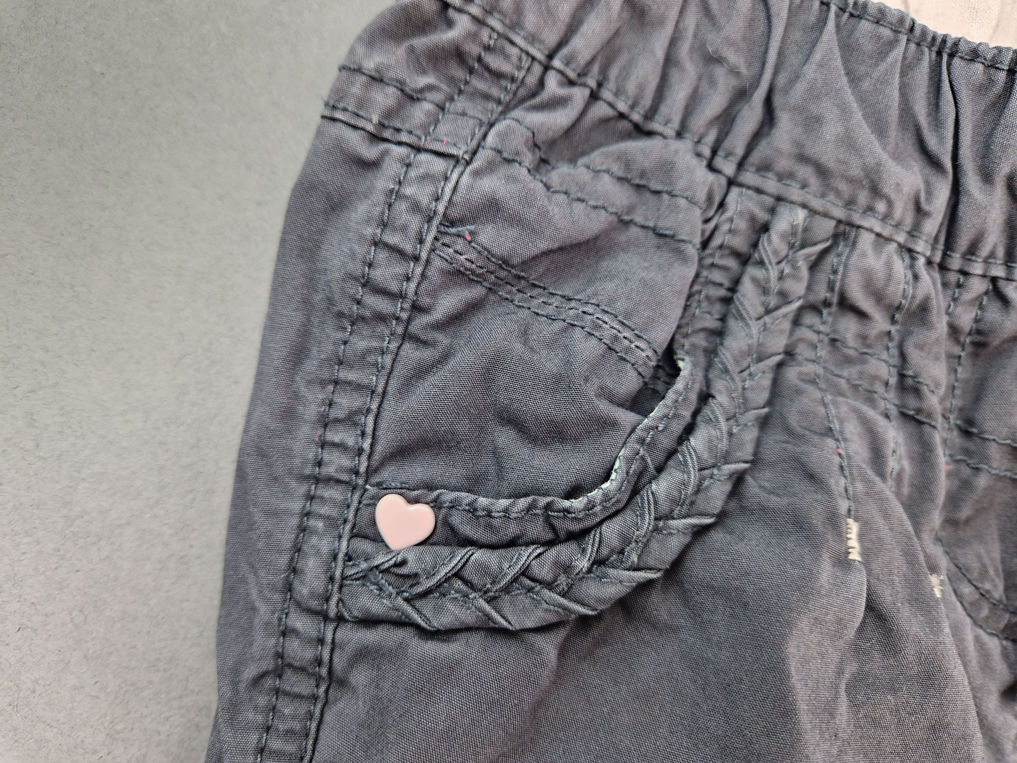 Thermomhose Gr. 98/104 Palomino dunkelgrau/rosa