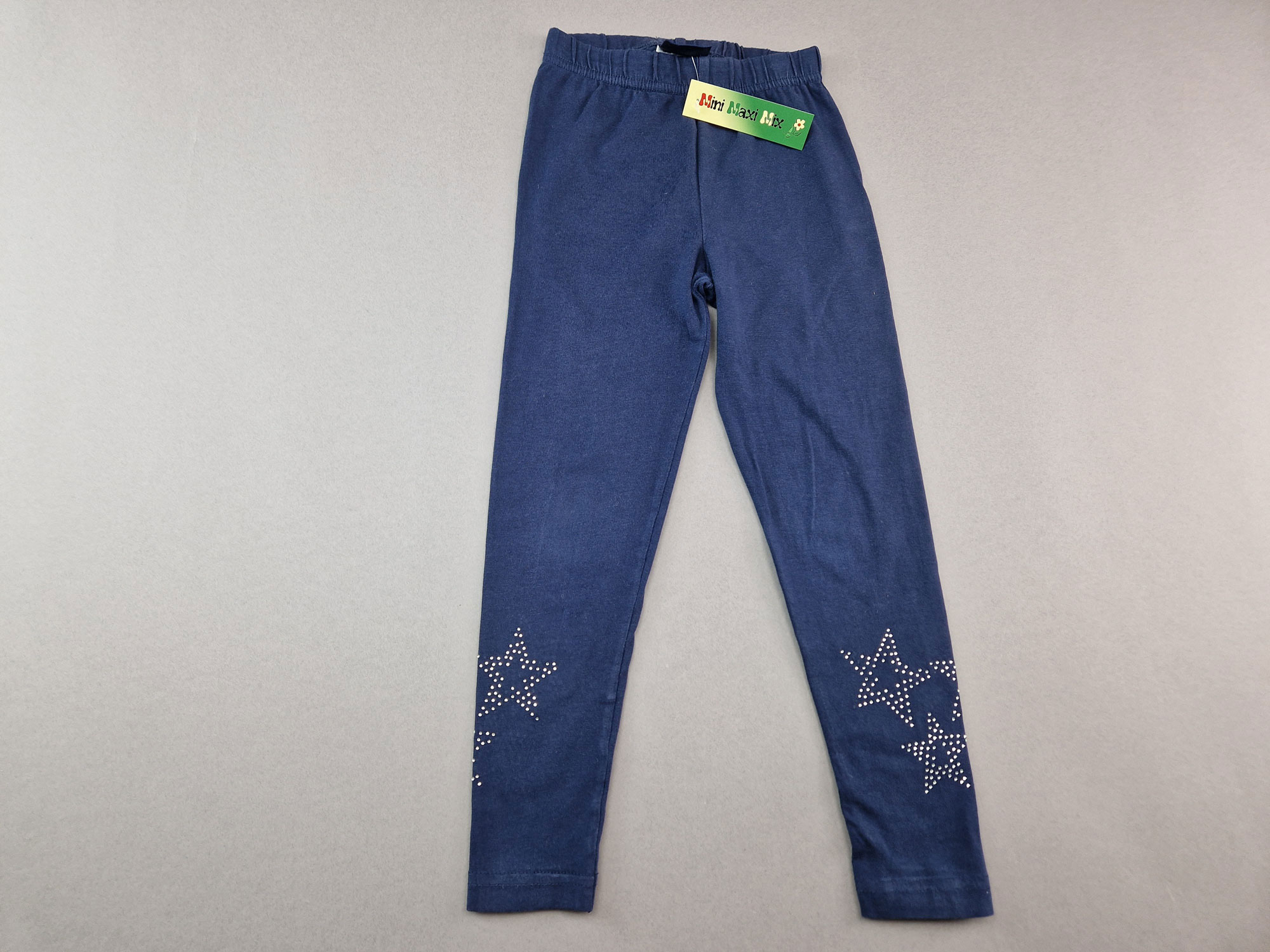 Leggins Gr. 104 dunkelblau mit Sternchen Strasssteinchen
