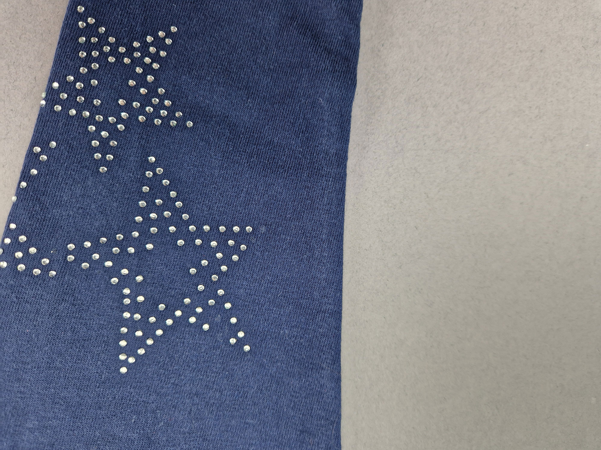 Leggins Gr. 104 dunkelblau mit Sternchen Strasssteinchen