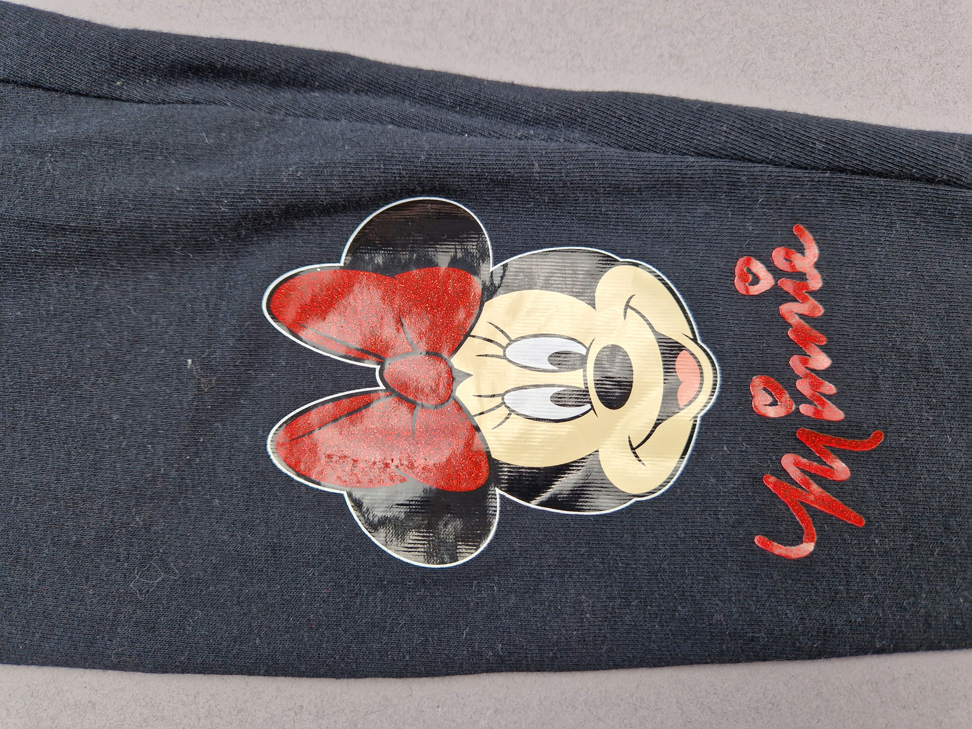 Leggins Gr. 122 Disney schwarz lang Glitzerminni