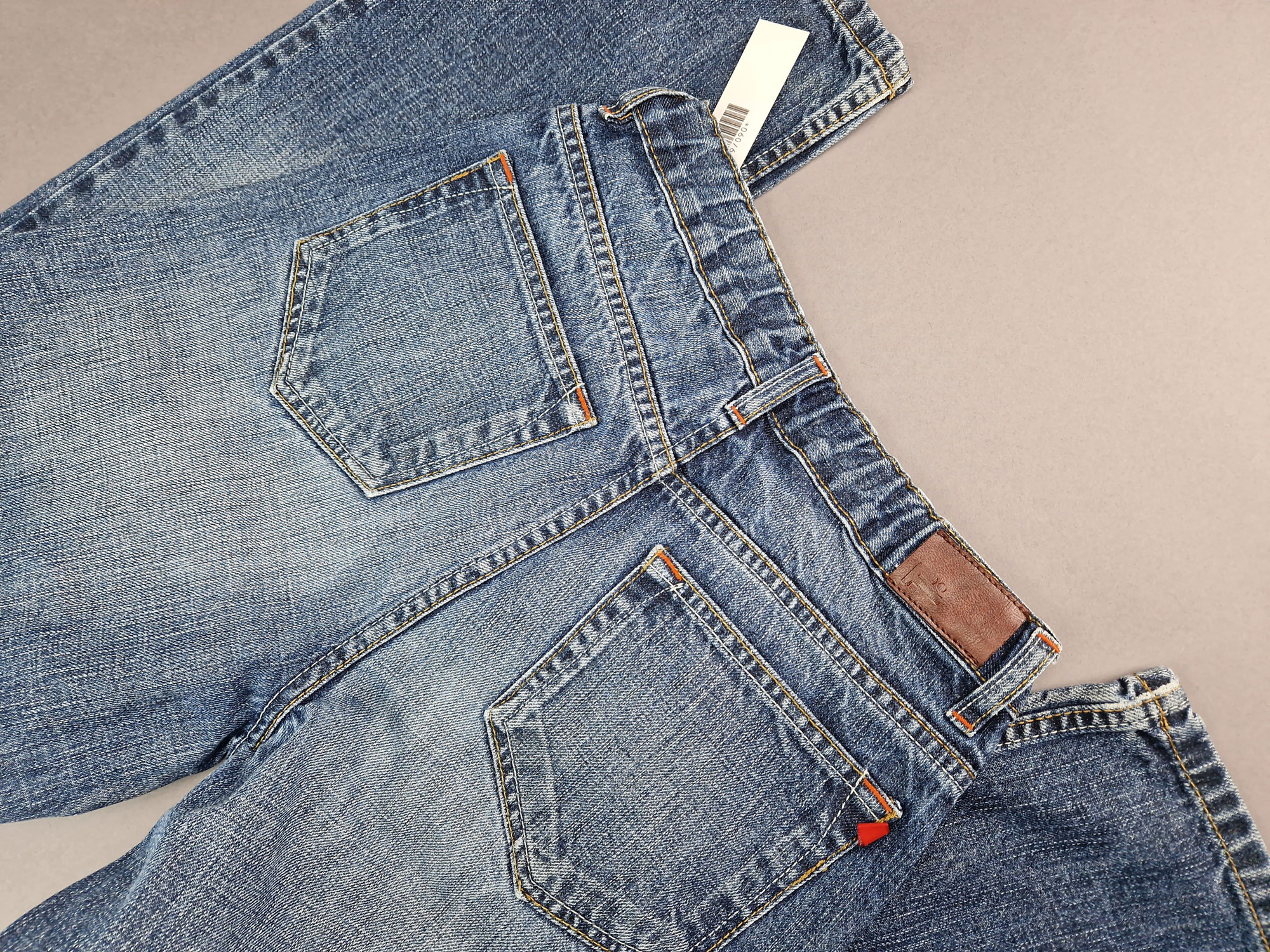 lange Jeanshose Gr. 158 Fitz schmal blau