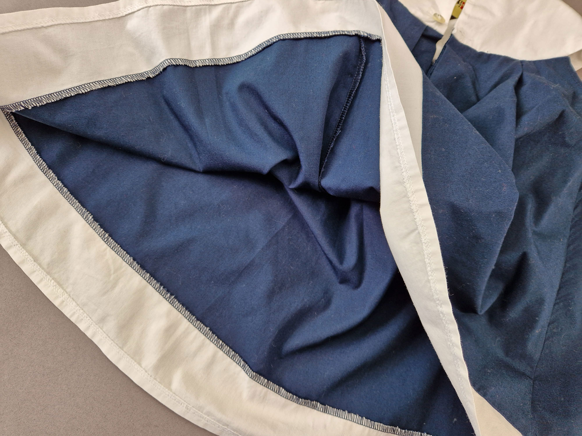 ital. Sommerkleidchen Gr. 74/80 mama dunkelblau/weiß weit ärmellos Matrosenkleid