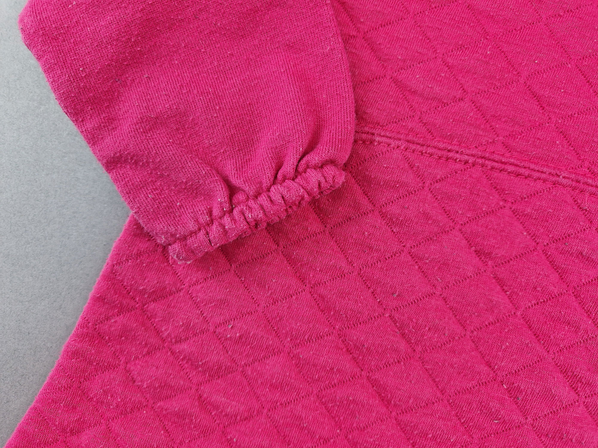 Steppshirt Gr. 74/80 pink langarm mit Schleife