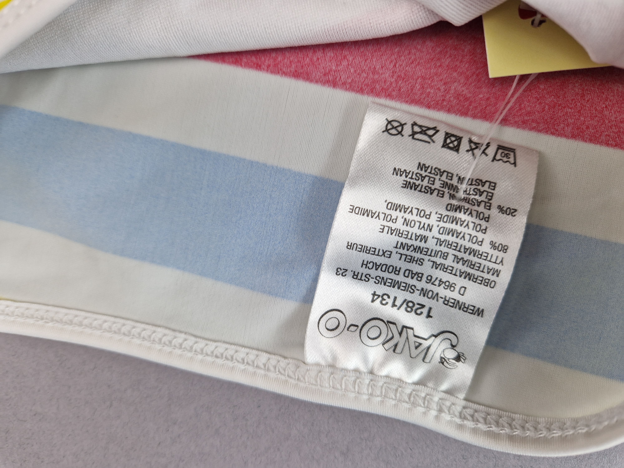 Badehose Gr. 128/134 Jako-o bunt Blockstreifen