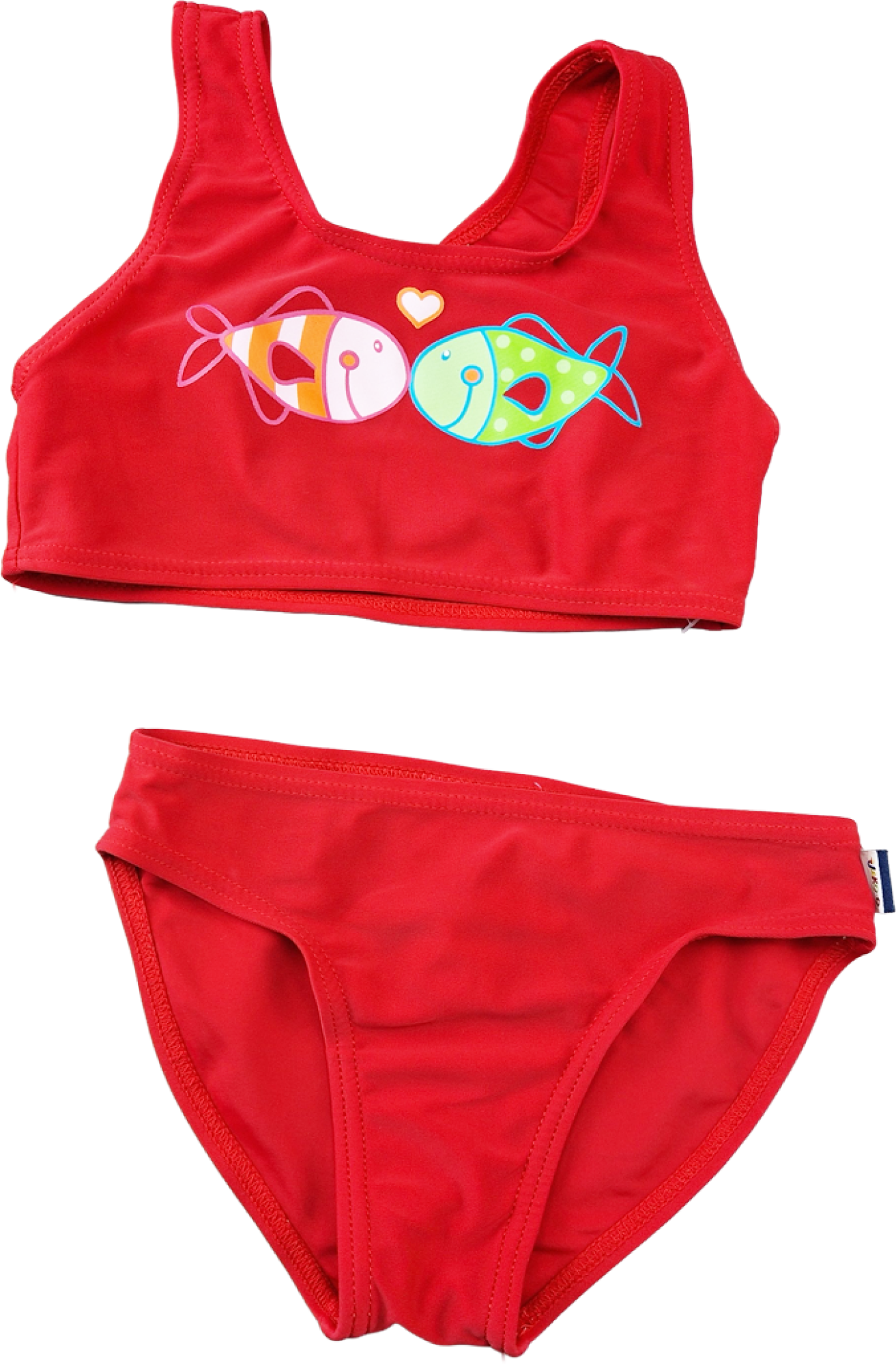 Bikini Gr. 104/110 Jako-o rot mit Fisch