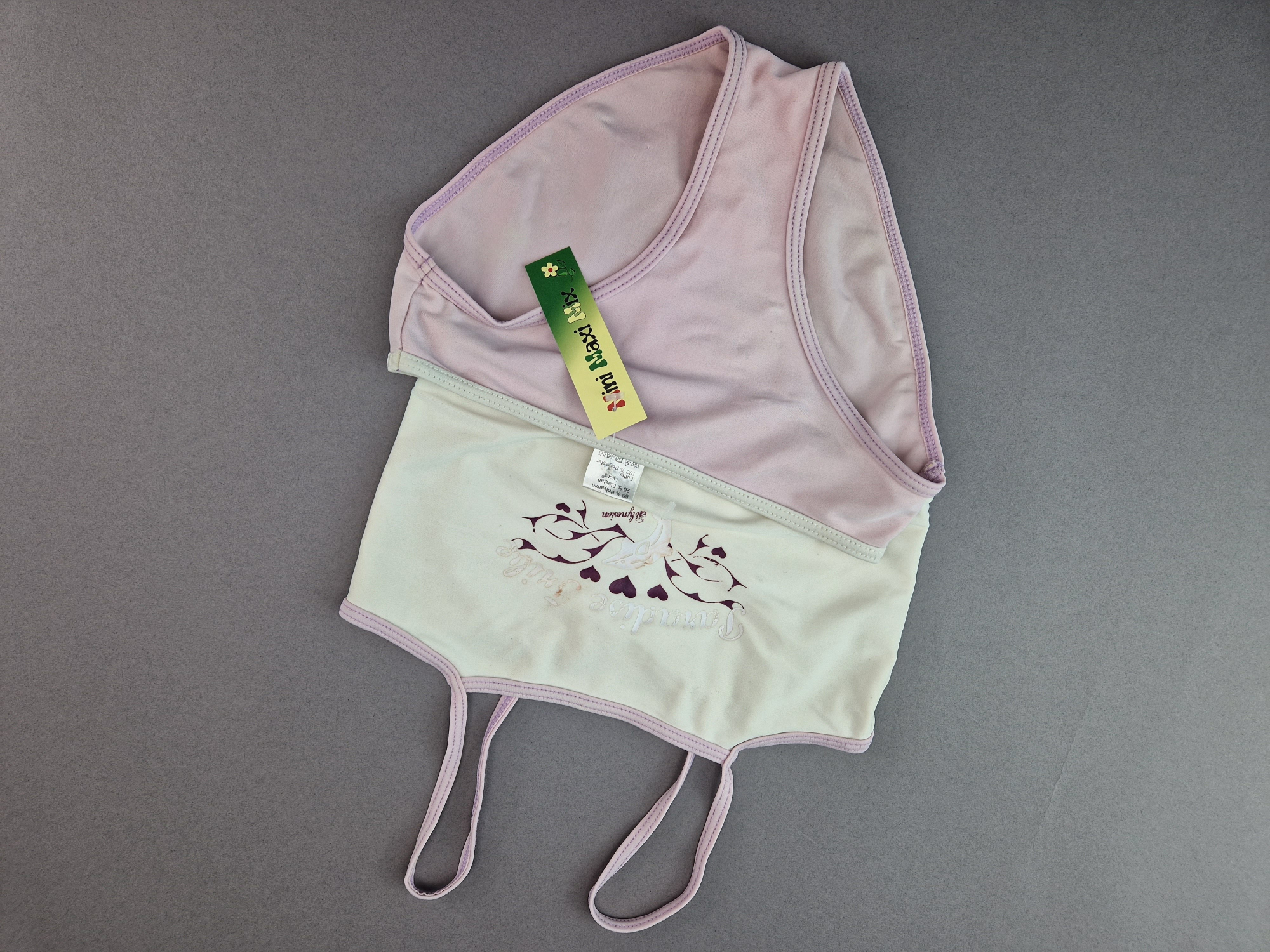 Bikini Gr. 128 Aldi altrosa/weiß