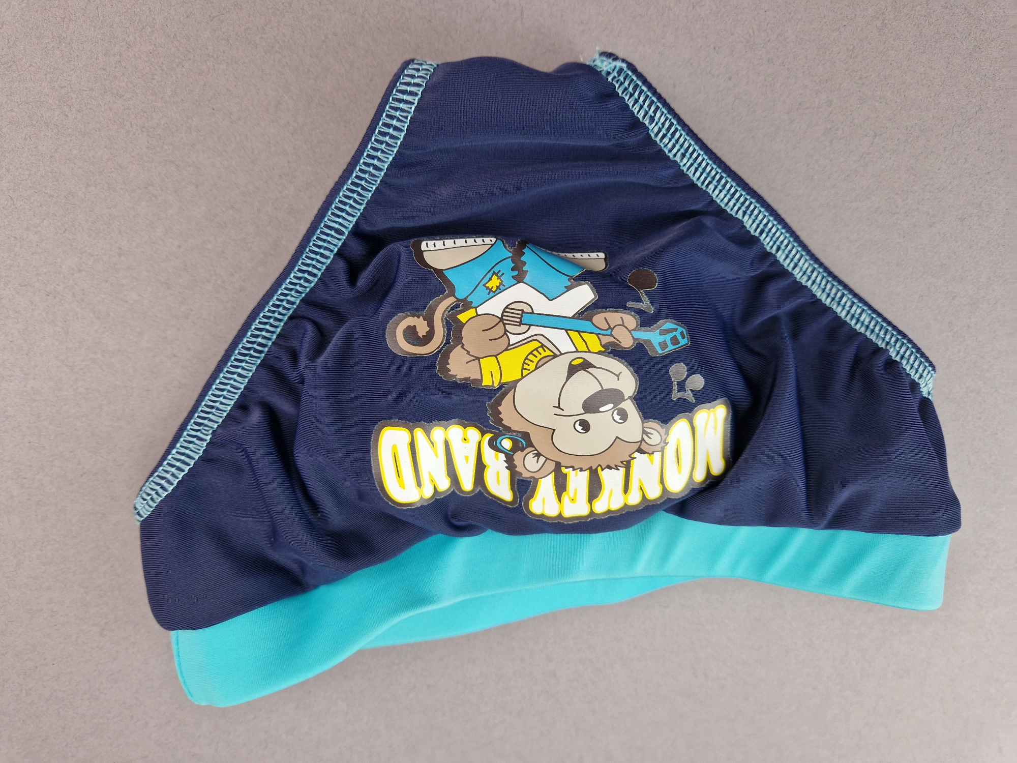 Badehose Gr. 80 türkis/blau mit Teddy