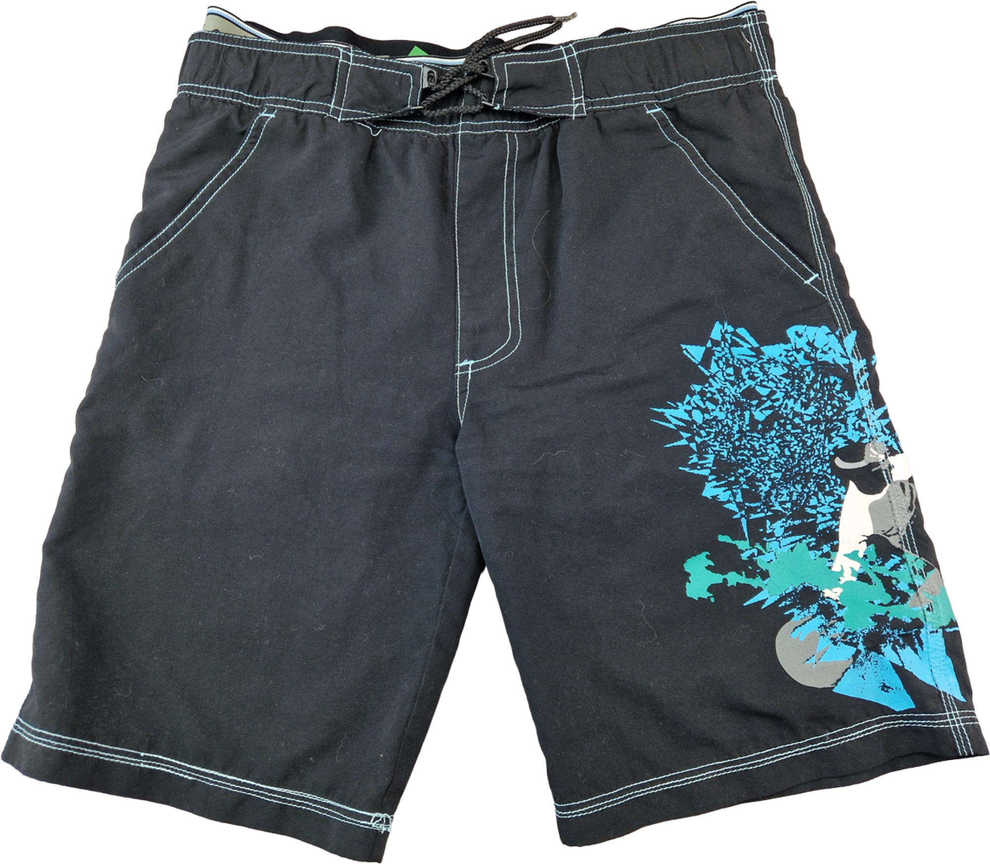 Badeshorts Gr. 158/164 Yigga schwarz/türkis Hai *Zwillinge*