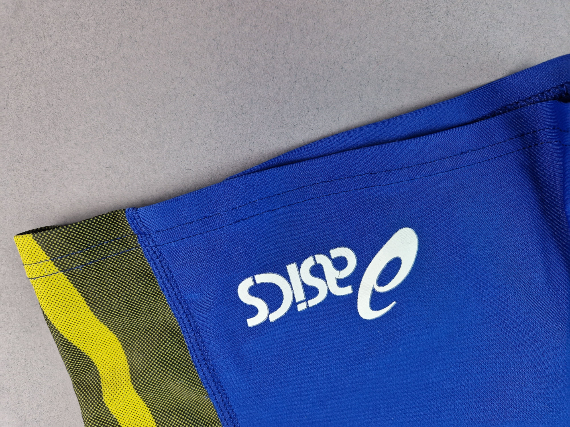 Badehose Gr. 48 yasics blau/gelb mit Kordelzug