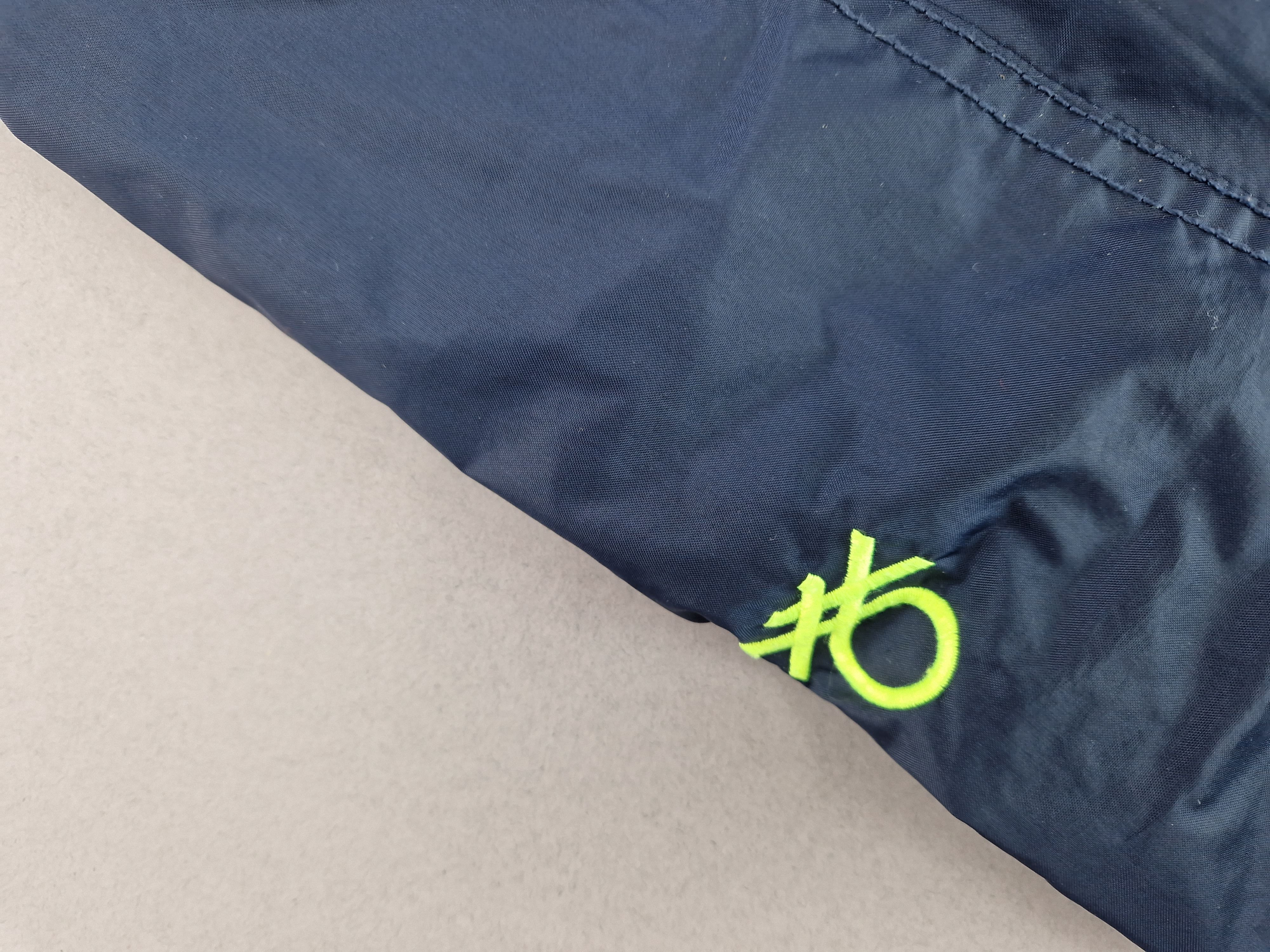 Regenjacke Gr. 110/116 Benetton dunkelblau/grün fleecegefüttert