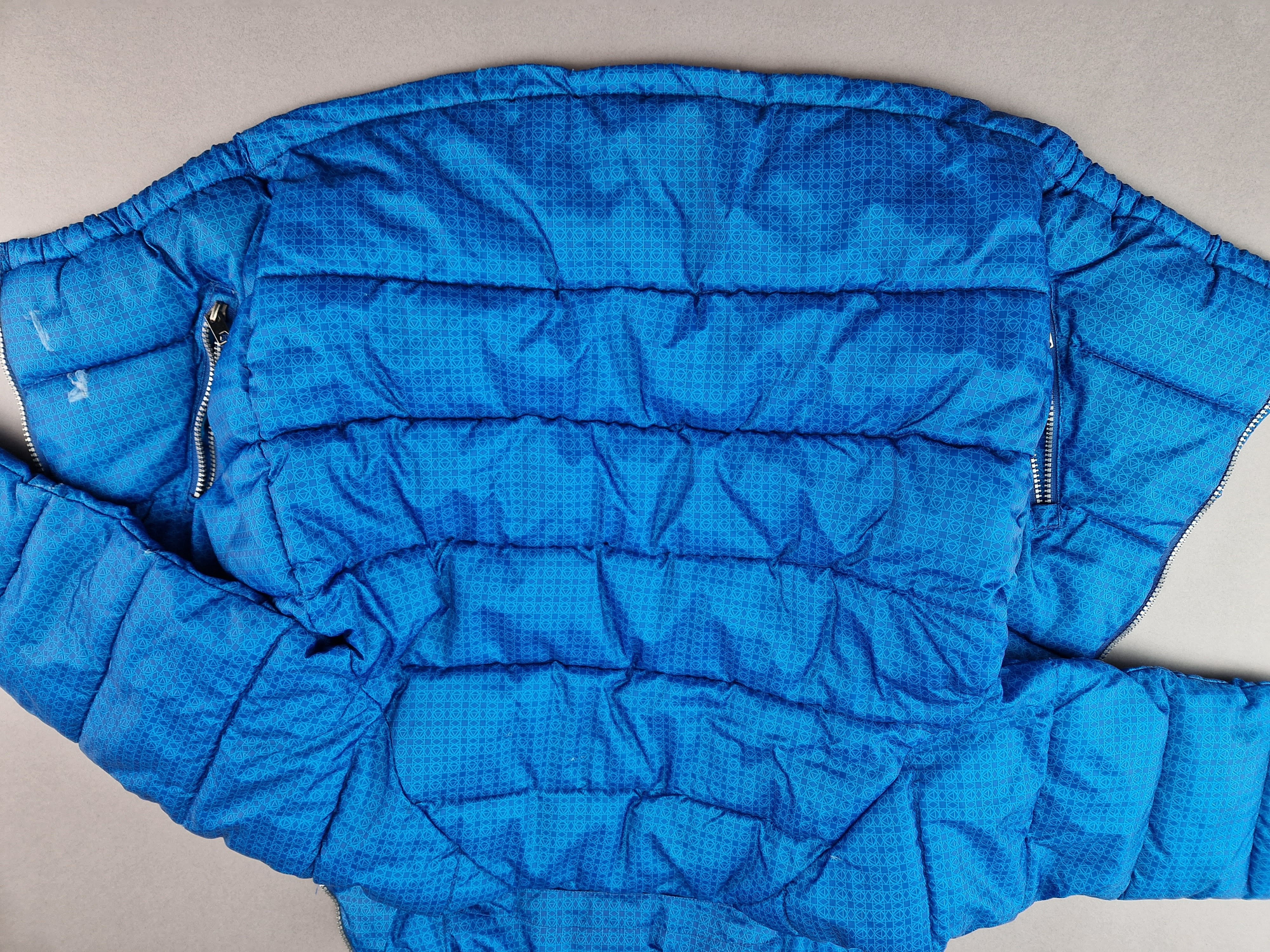 wattierter Anorak Gr. 134 H&M blau gemustert