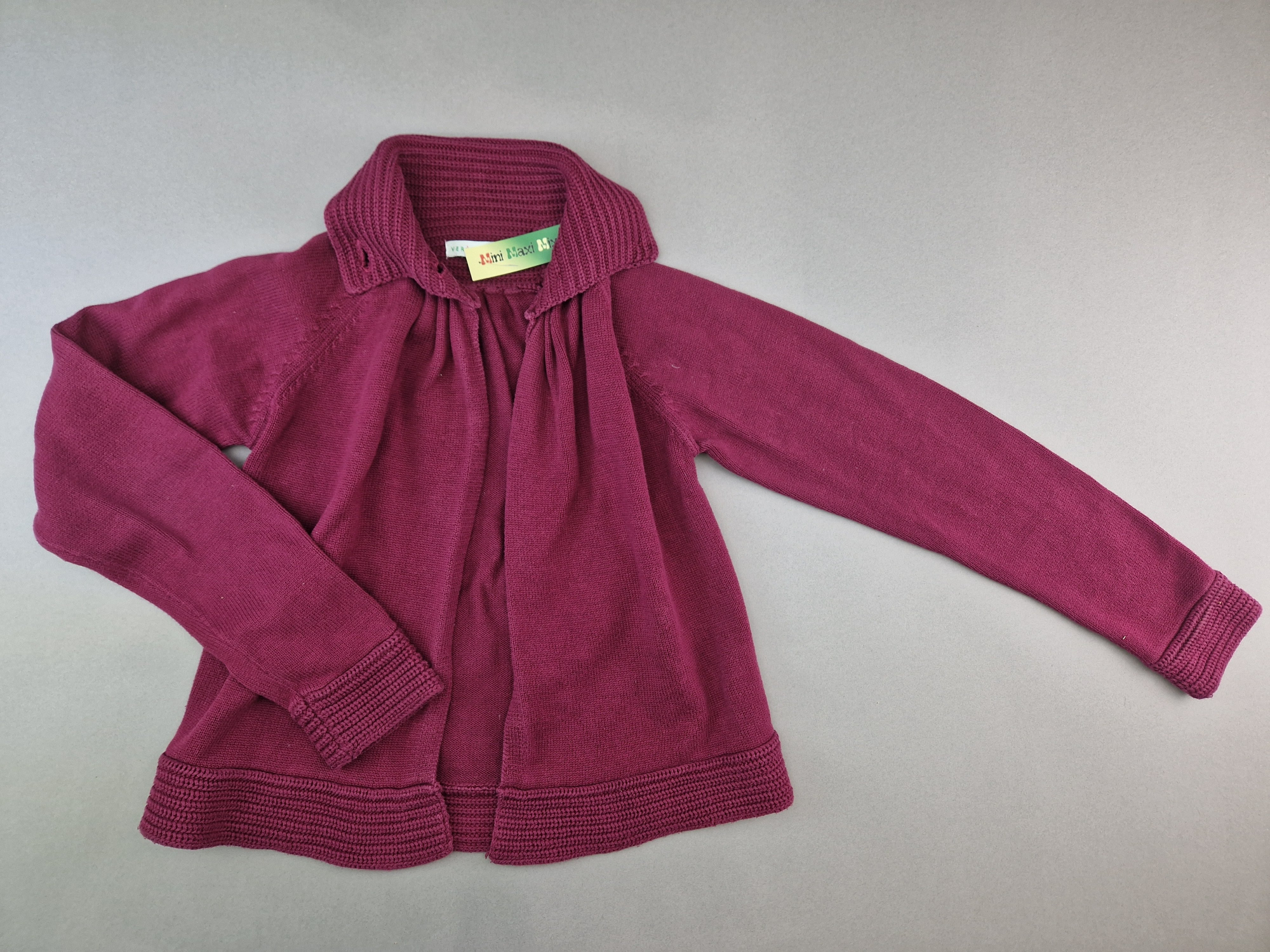 Strickjacke Gr. 152 Vertbaudet bordeaux Bolero langarm
