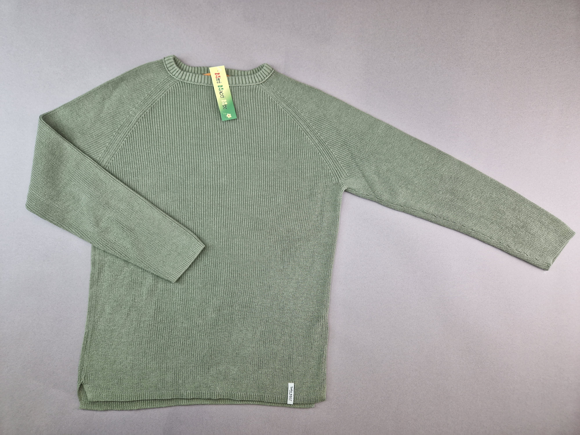 Strickpullover Gr. 140/146 Zara oliv – original basics