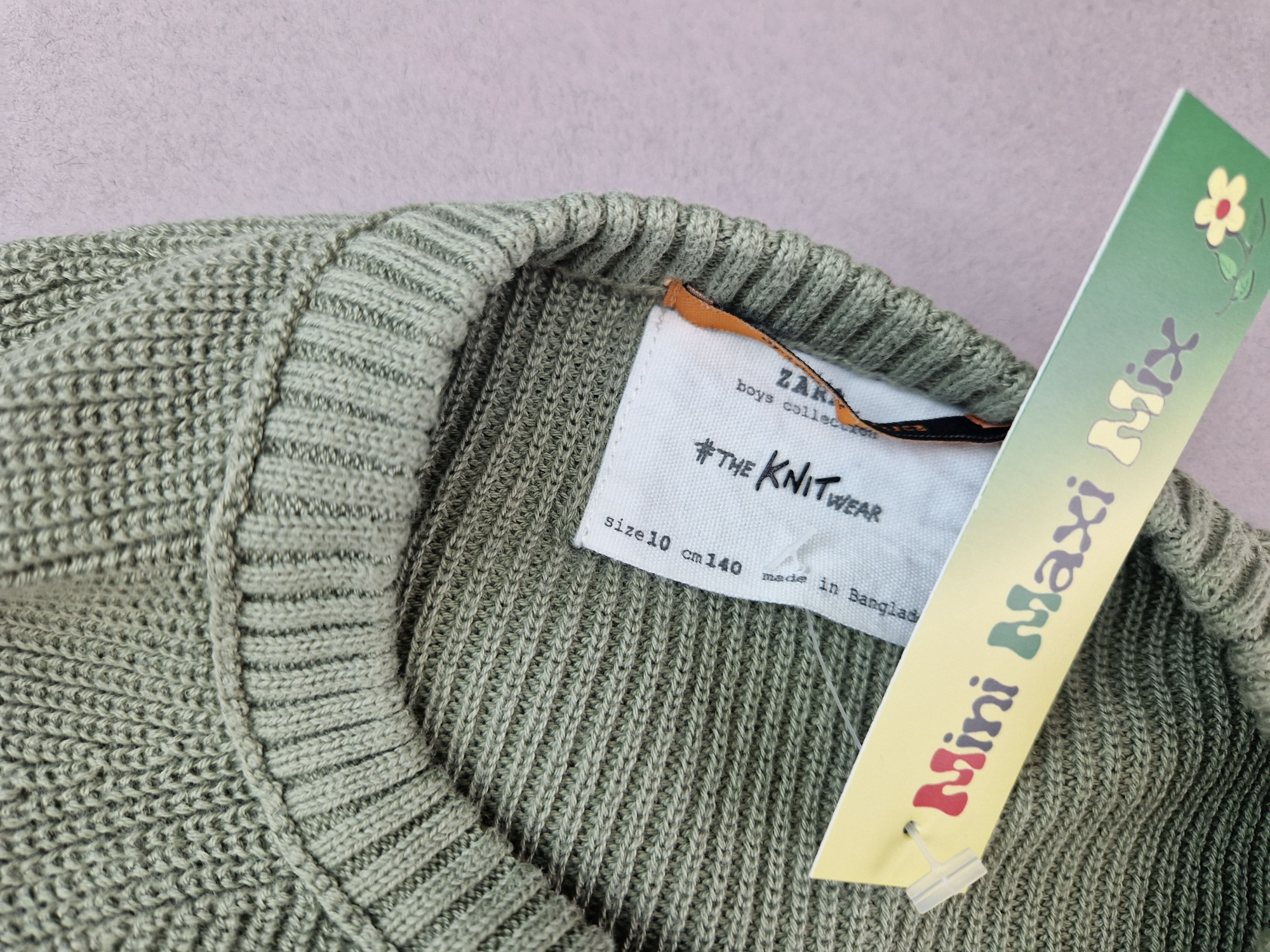 Strickpullover Gr. 140/146 Zara oliv – original basics