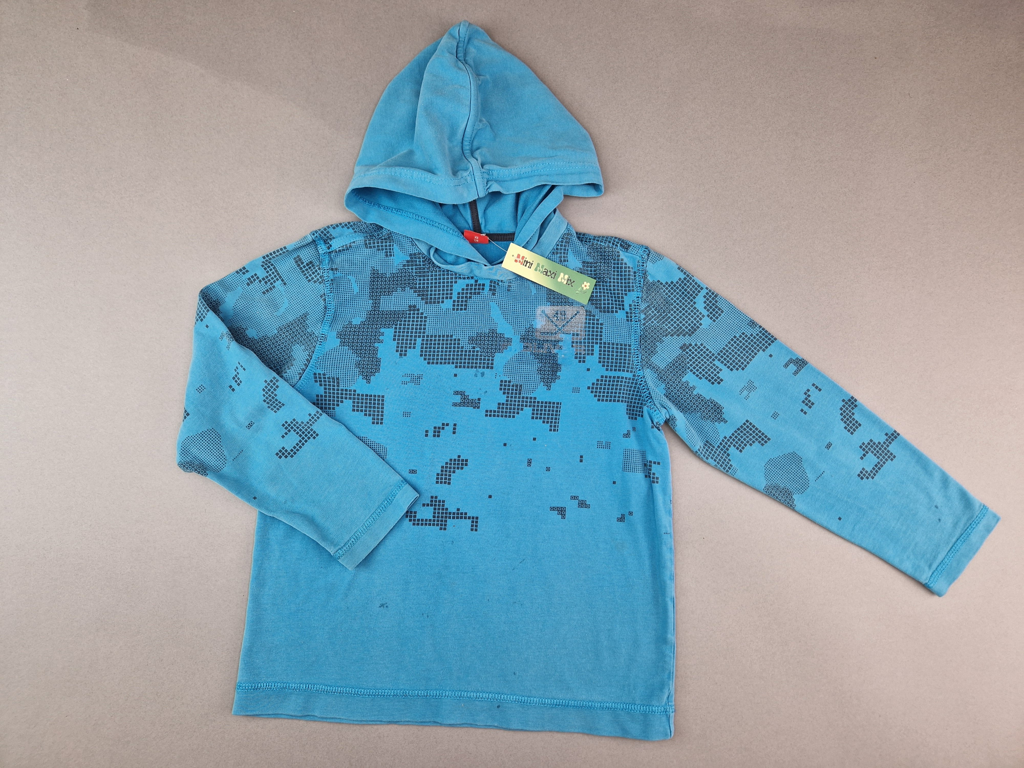 Langarmshirt Gr. 116 s.Oliver hellblau mit Kaputze