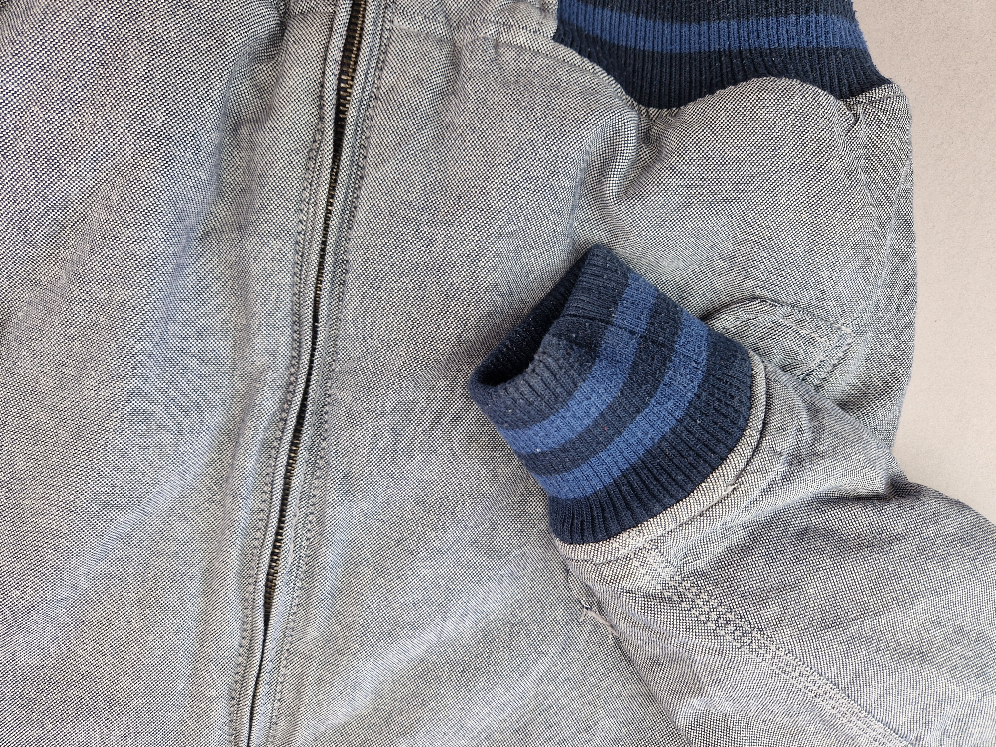 wattierte Winterjacke Gr. 164 H&M grau meliert