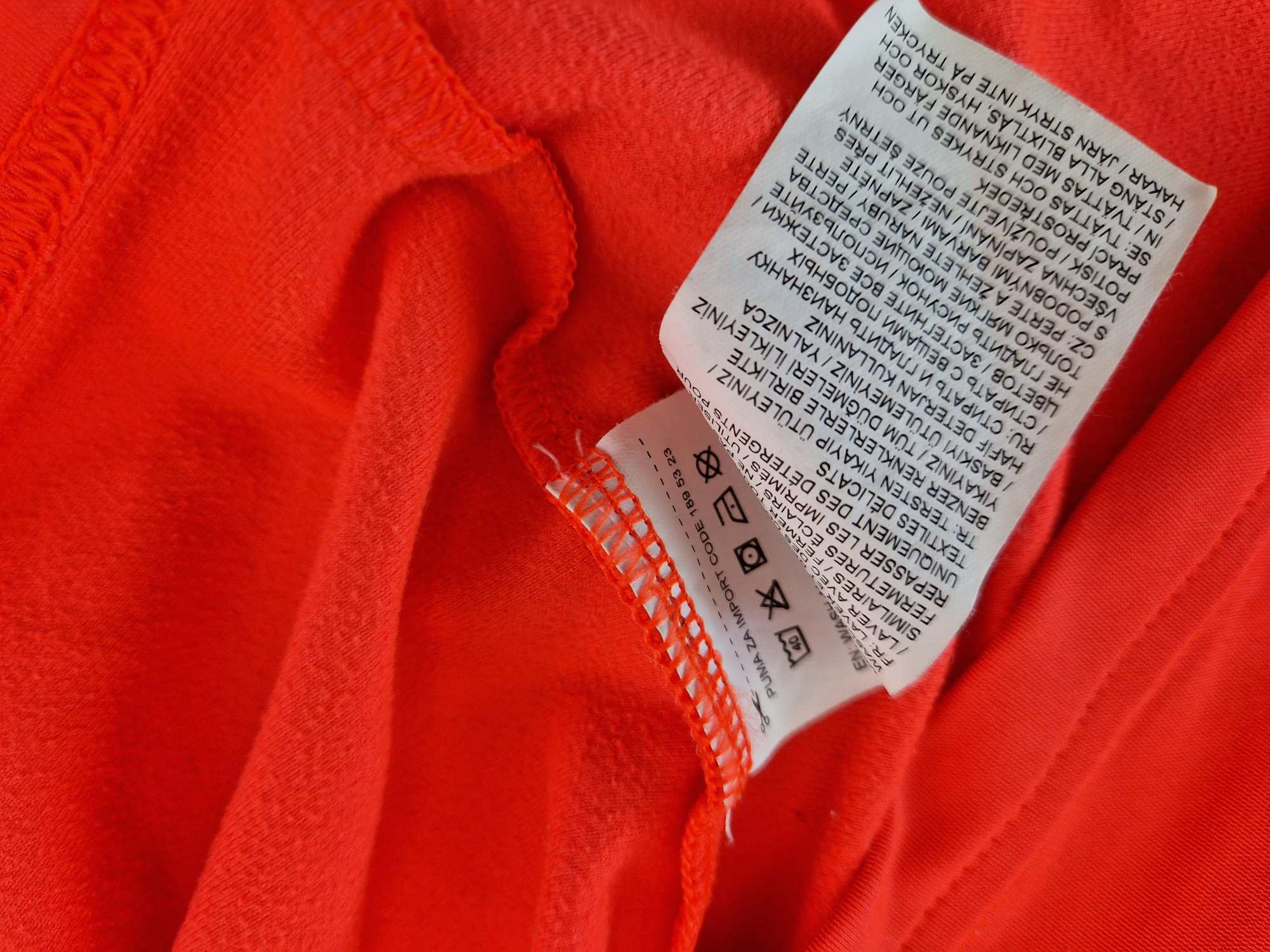 Stretch Sportsweatshirt Gr. 158/164 Puma leuchtorange/schwarz langarm Kaputze