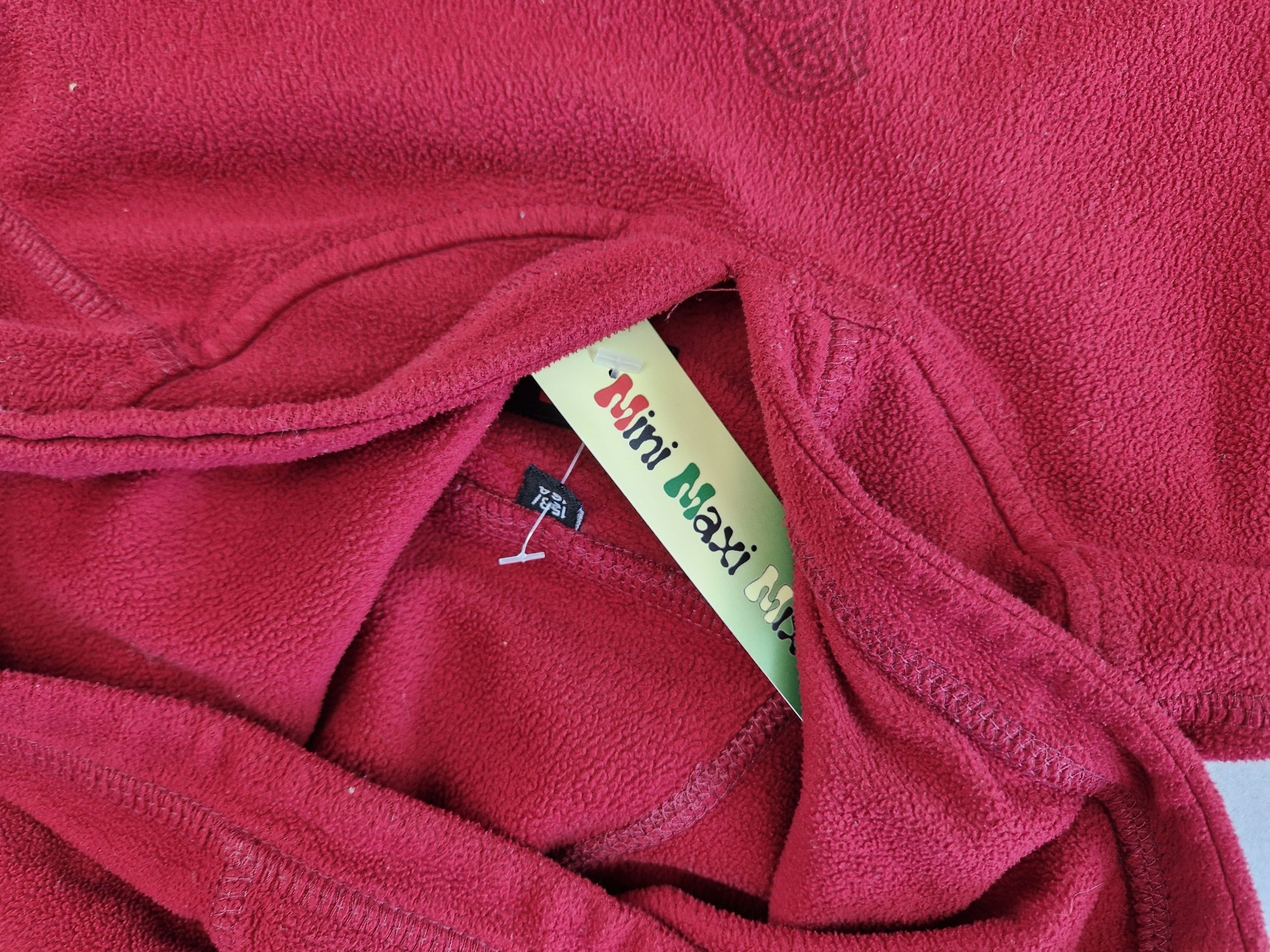 Fleecepullover Gr. 158/164 Engelberth Strauss bordeaux mit Kaputze