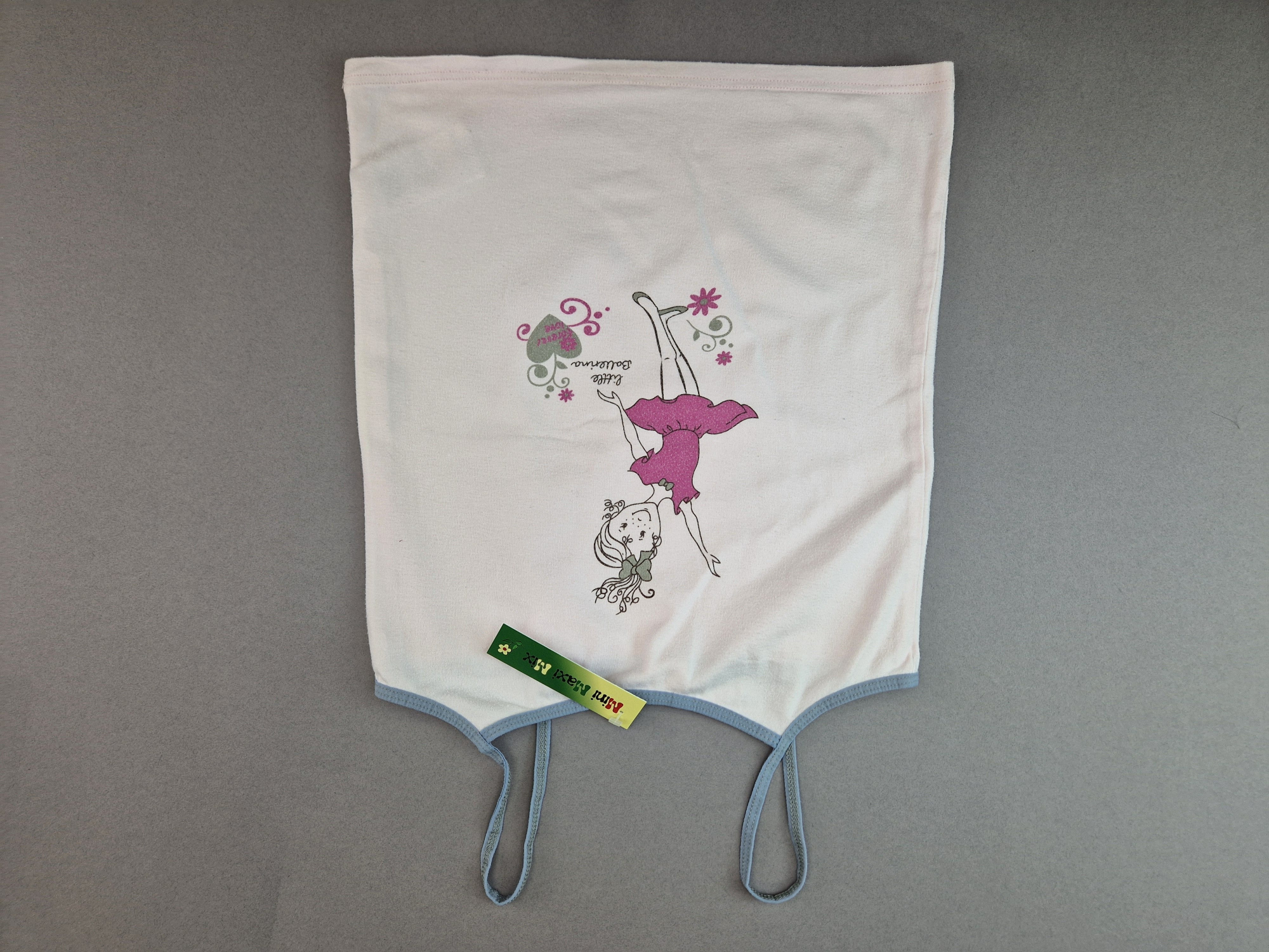 4 x TOP Unterhemden Gr. 140 Bonprix rosa/grau little Ballerina *Zwillinge*