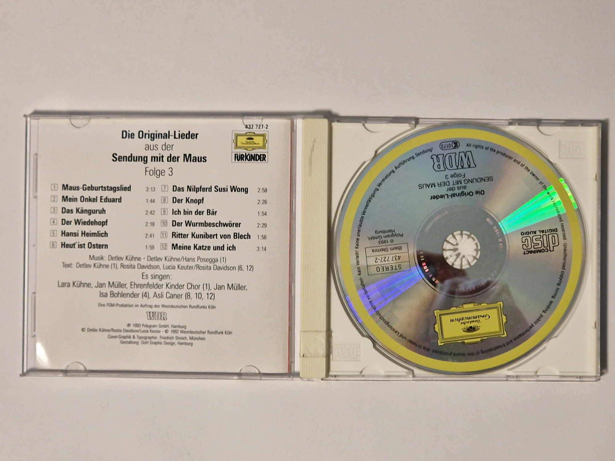 CD – Die Original-Lieder aus der Sendung mit der Maus