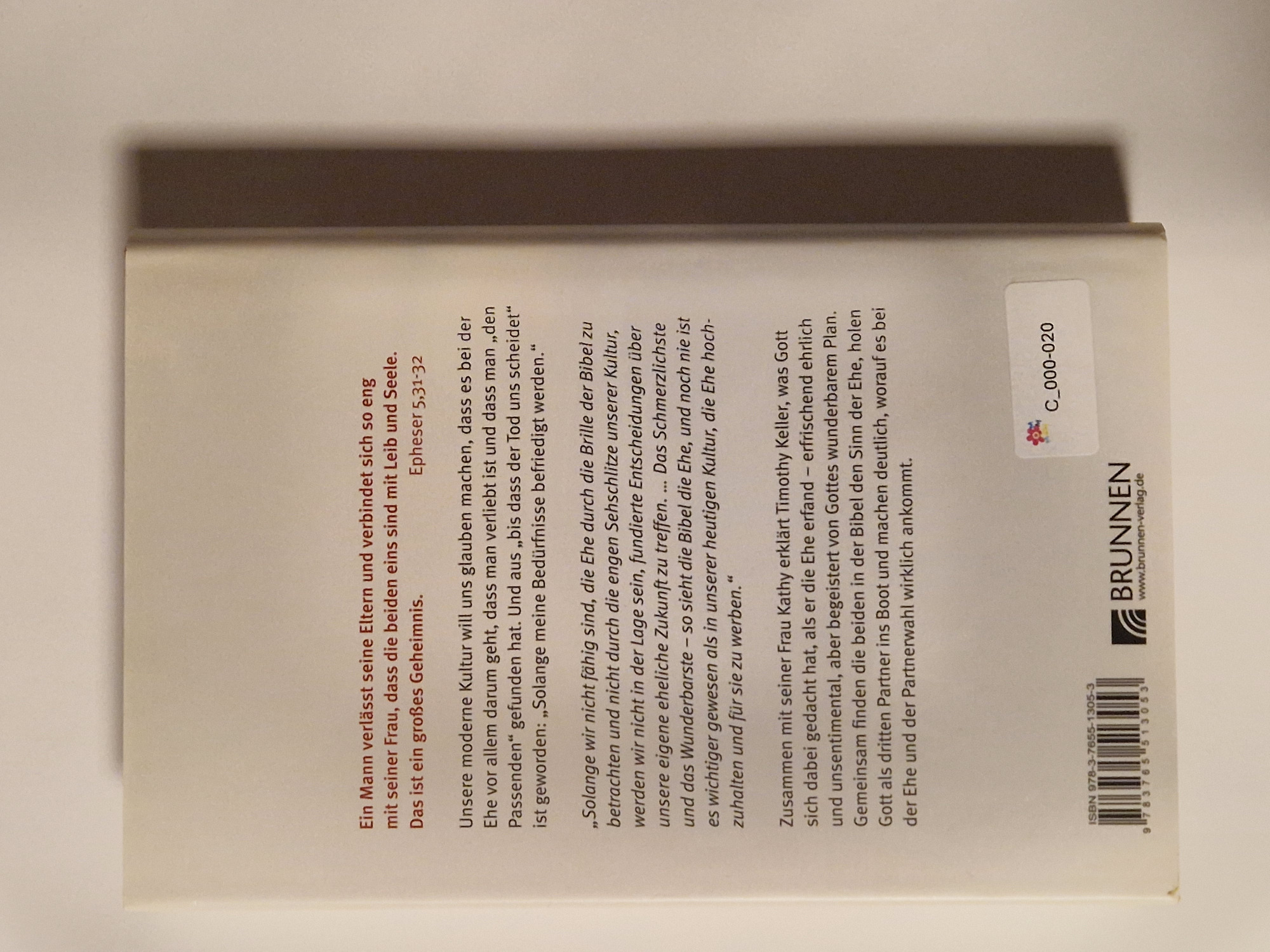 EHE – Gottes Idee für das größte Versprechen des Lebens – Timotohy + Kathy Keller