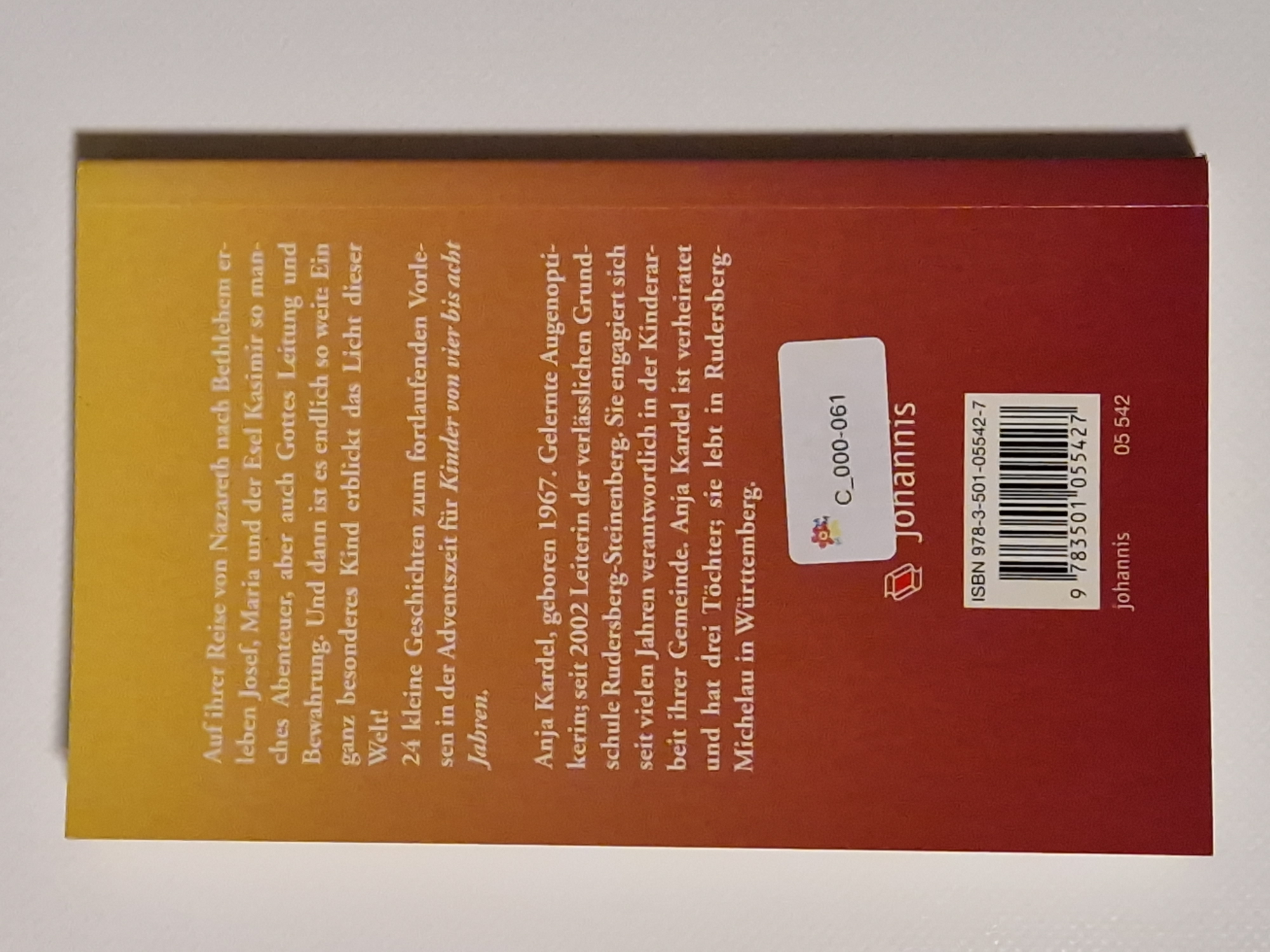 Maria, Josef und der Esel Kasimir – 24 Adventsgeschichten für Kinder – Anja Kardel