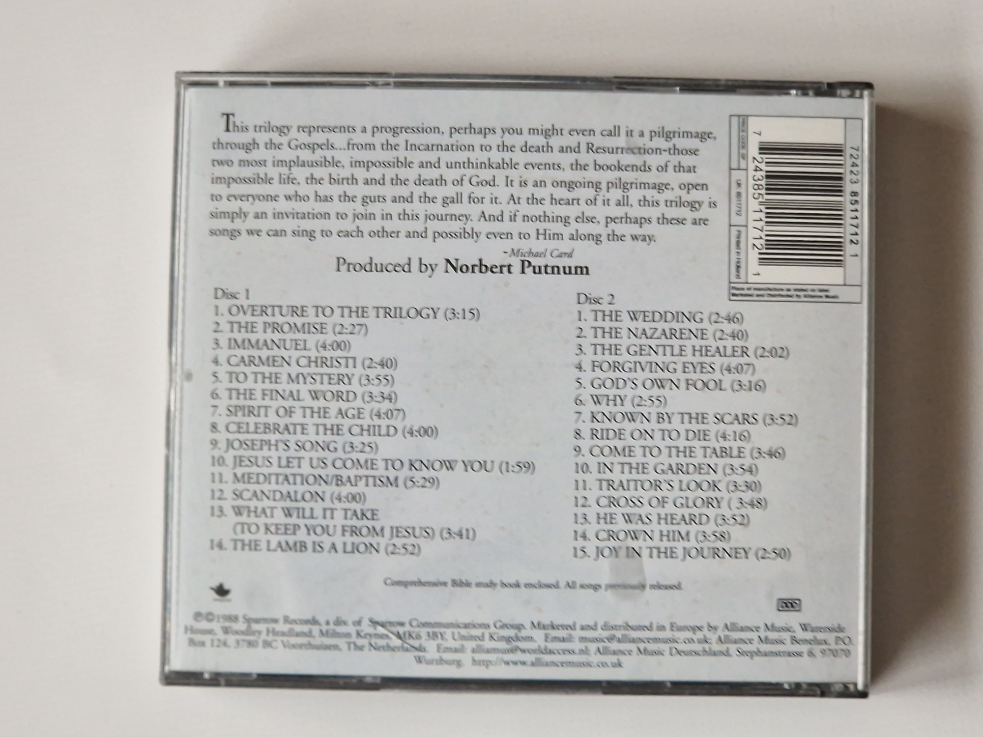 the life – Michael Card – The complete Recorded trilogy – Doppel CD