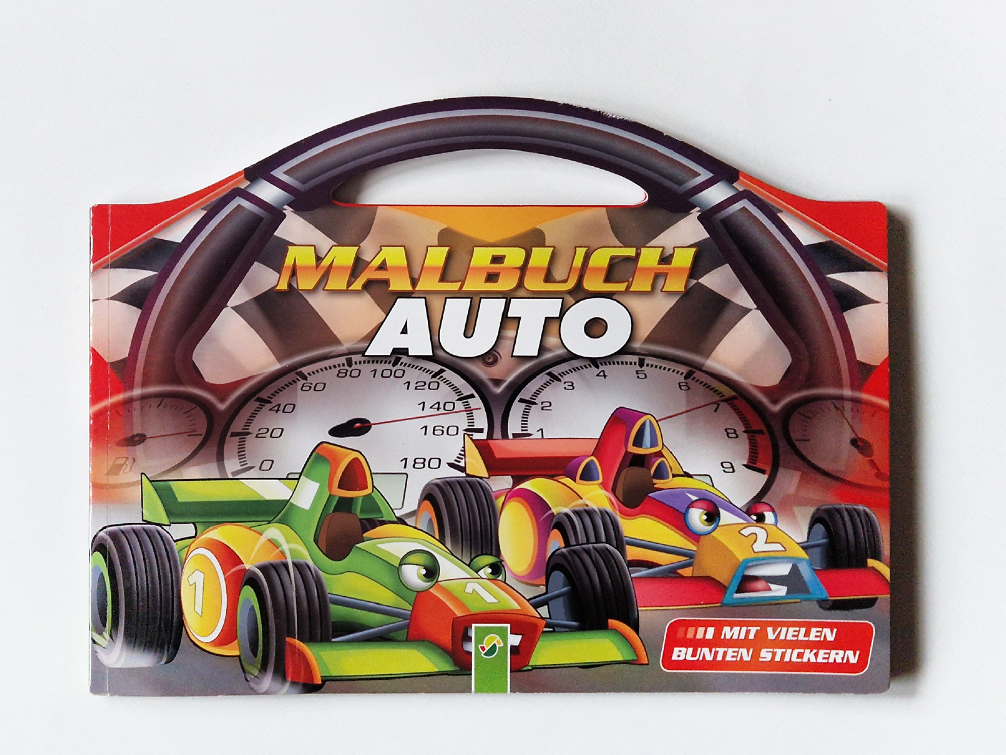 Malbuch Auto  - mit vielen bunten Stickern