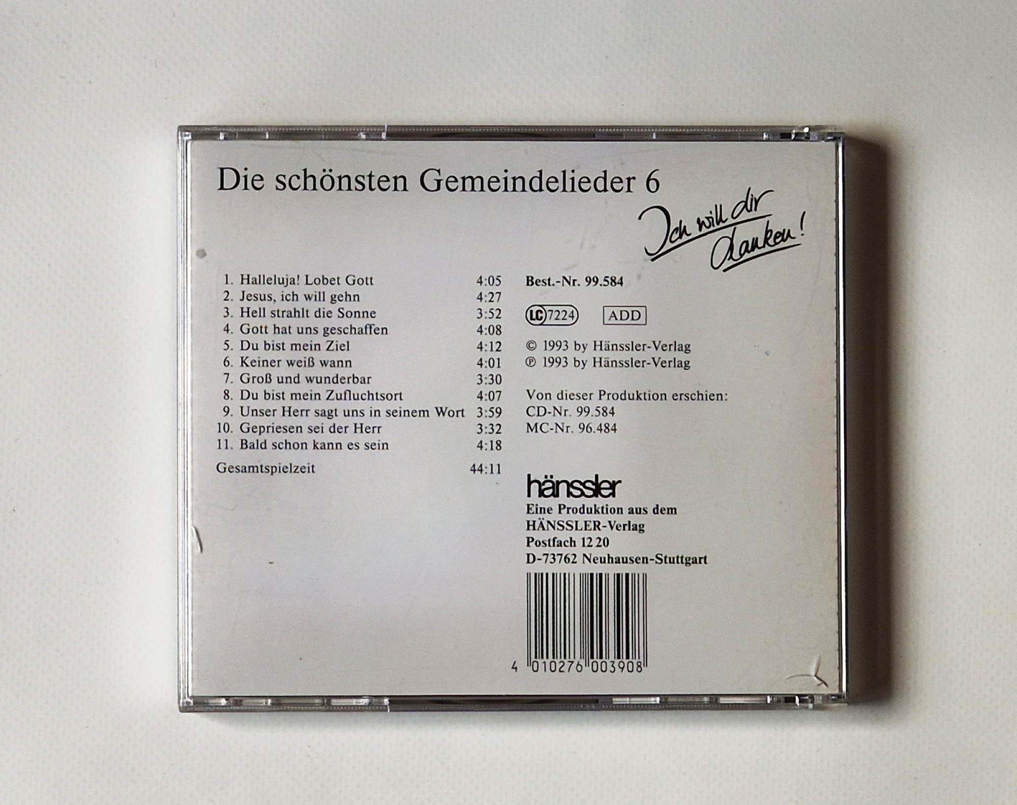 Die schönsten Gemeindelieder 6 – Ich will Dir danken