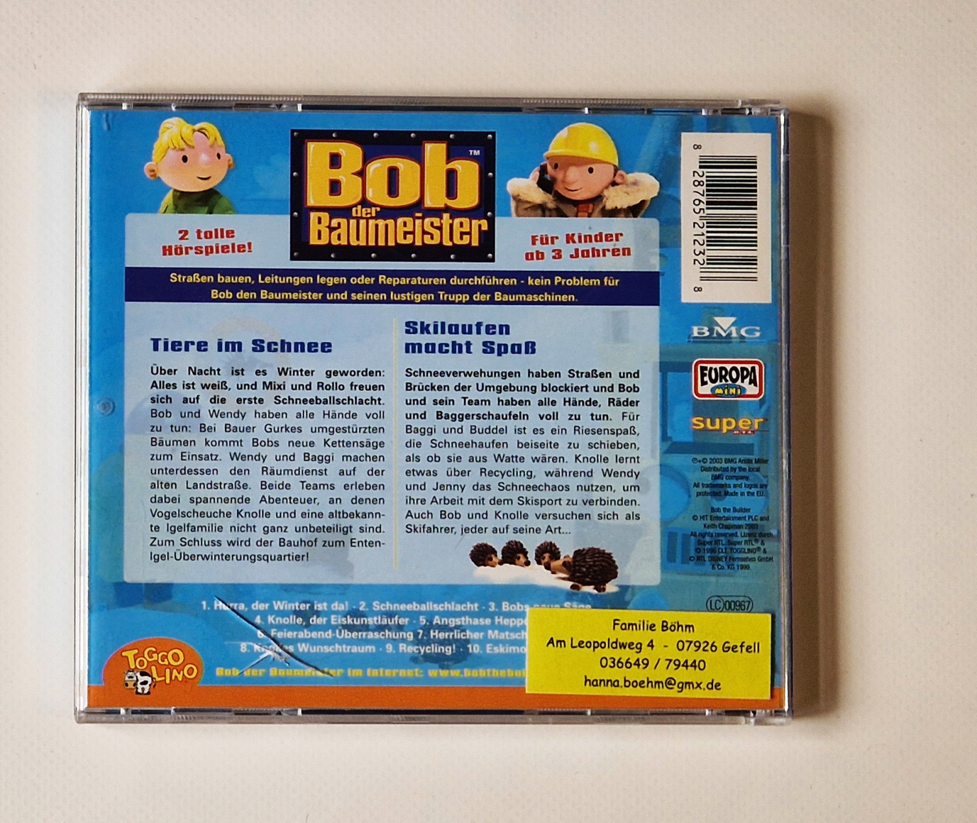 Bob der Baumeister – Hurra, es schneit! 2 tolle Hörspiele