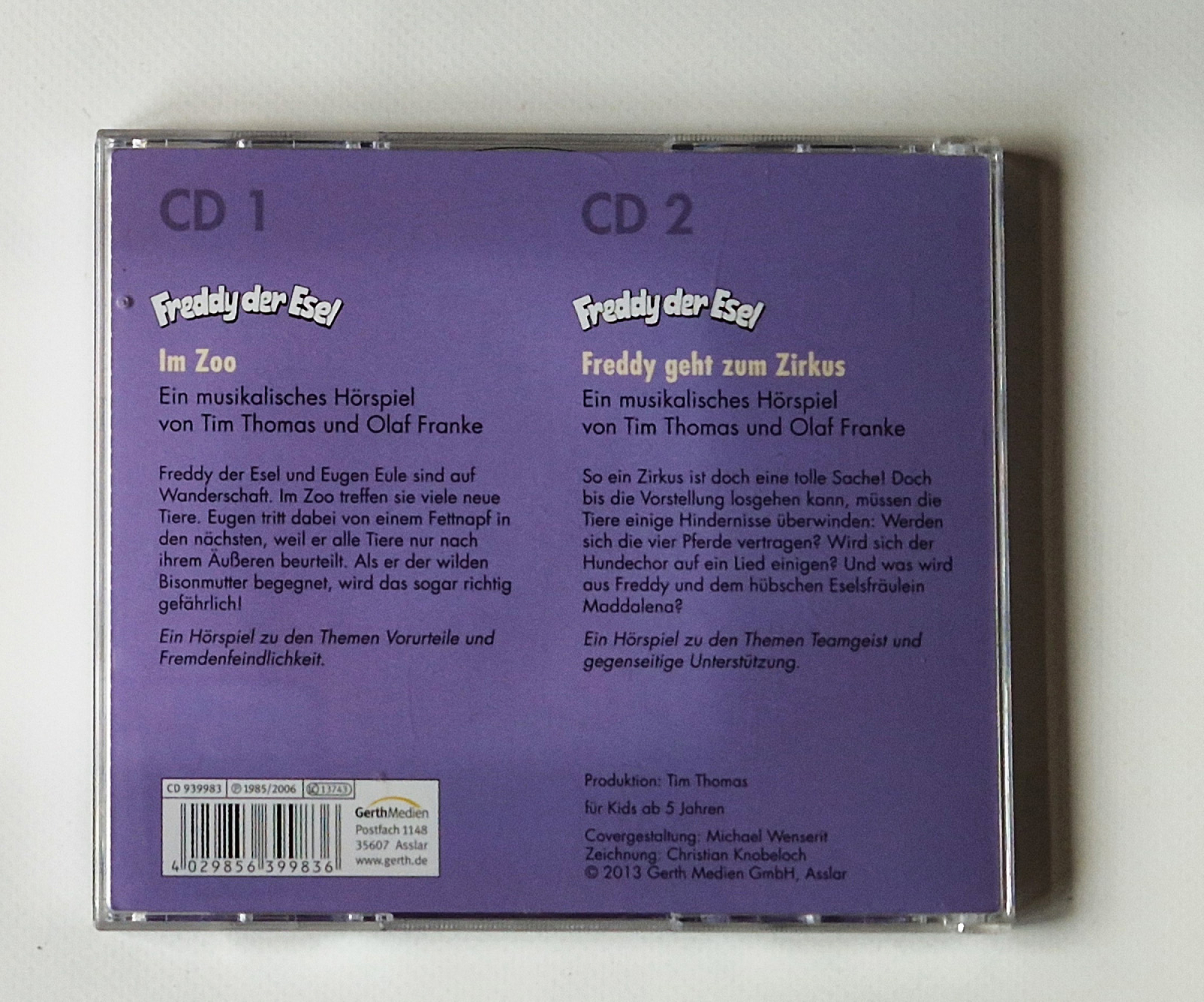 Freddy der Esel – Im Zoo – Freddy geht zum Zirkus 2 CDs