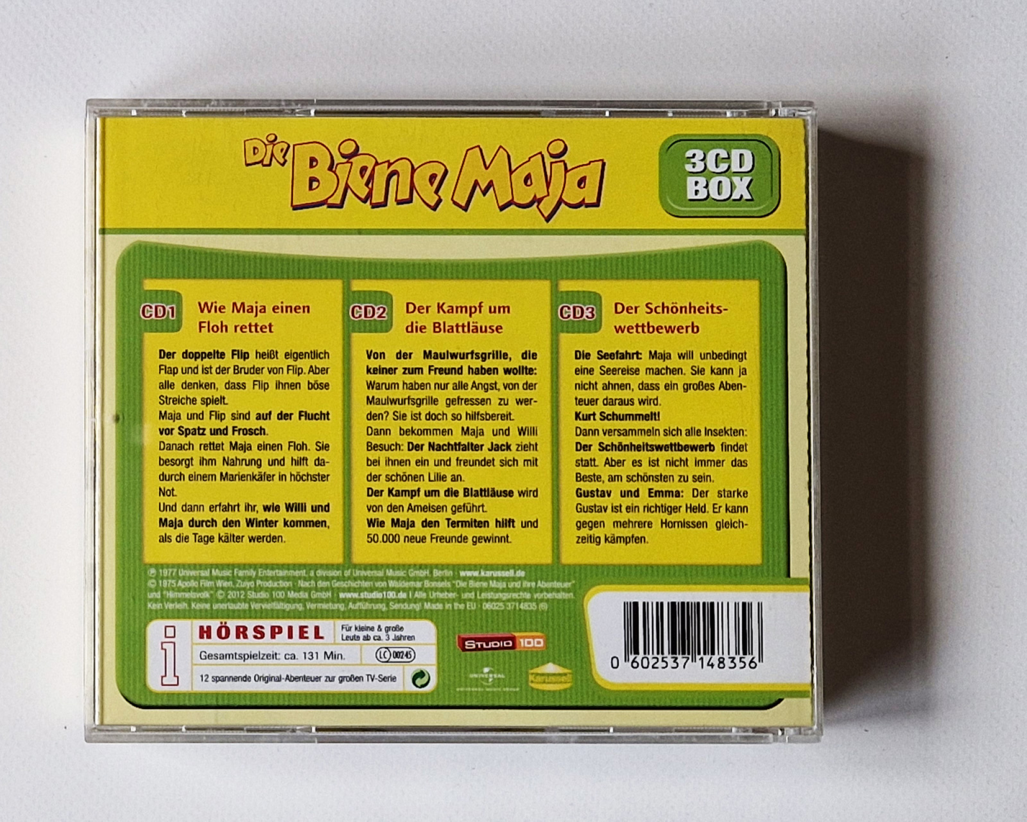Biene Maja – 3 CD Box Wie Maja einen Floh rettet/ Der Kampf um die Blattläuse/ Der Schönheitswettbewerb