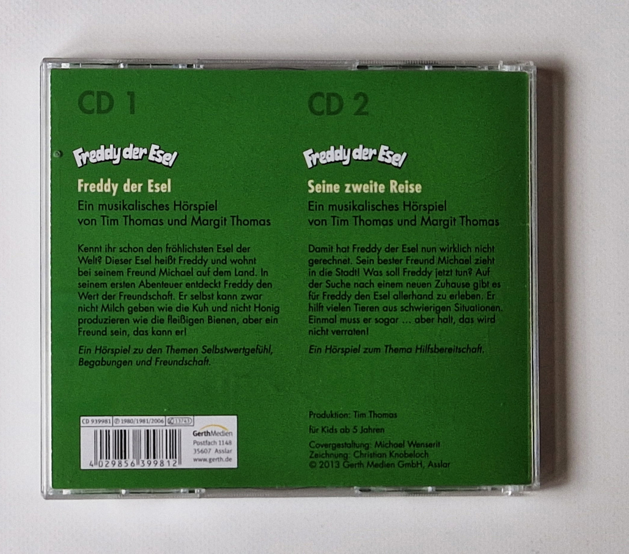 Freddy der Esel – seine zweite Reise 2 Cds