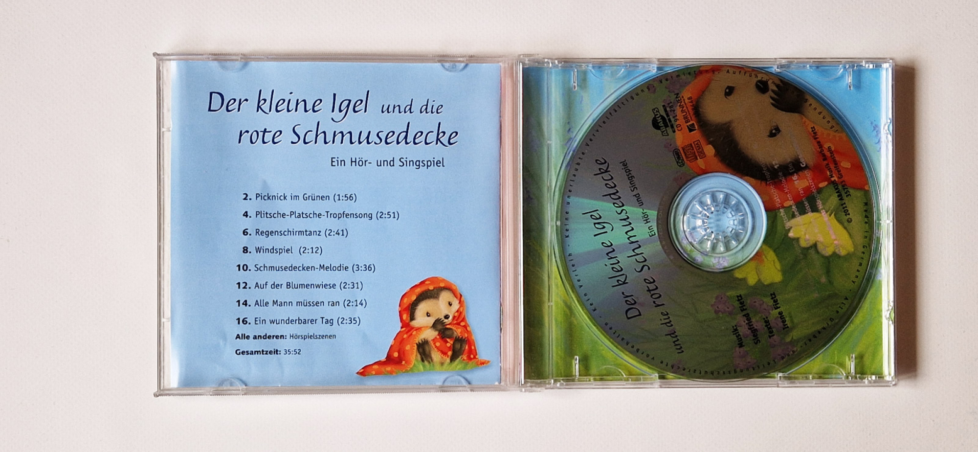 Der kleine Igel und die rote Schmusedecke – Ein Hör und Singspiel