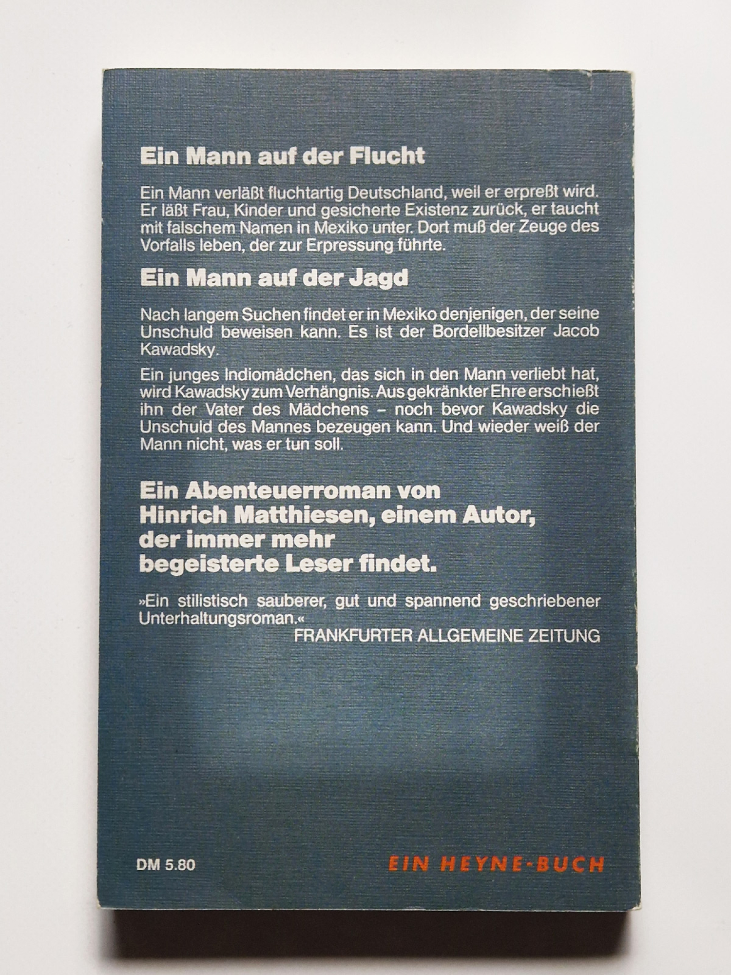 Blinde Schuld – Hinrich Matthiessen – Roman